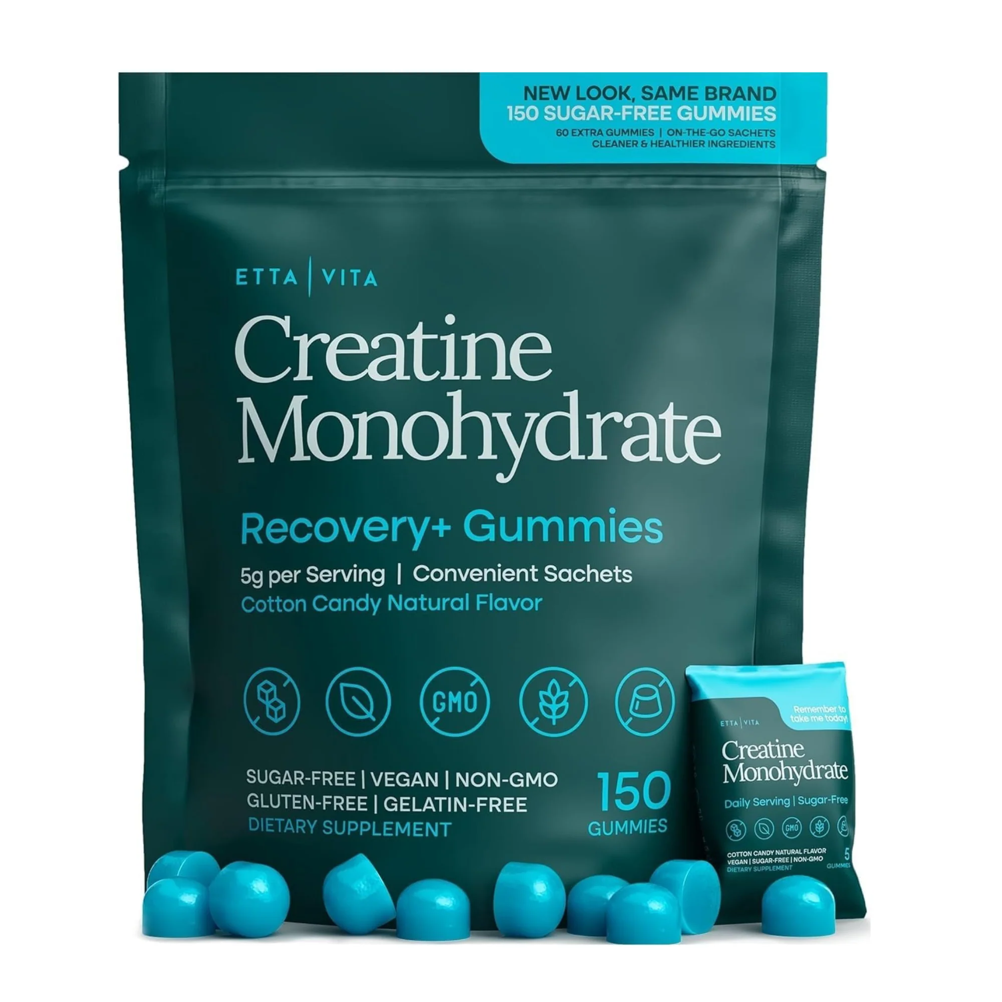 Sugar-Free Creatine Monohydrate Gummies (5g Per Packet)