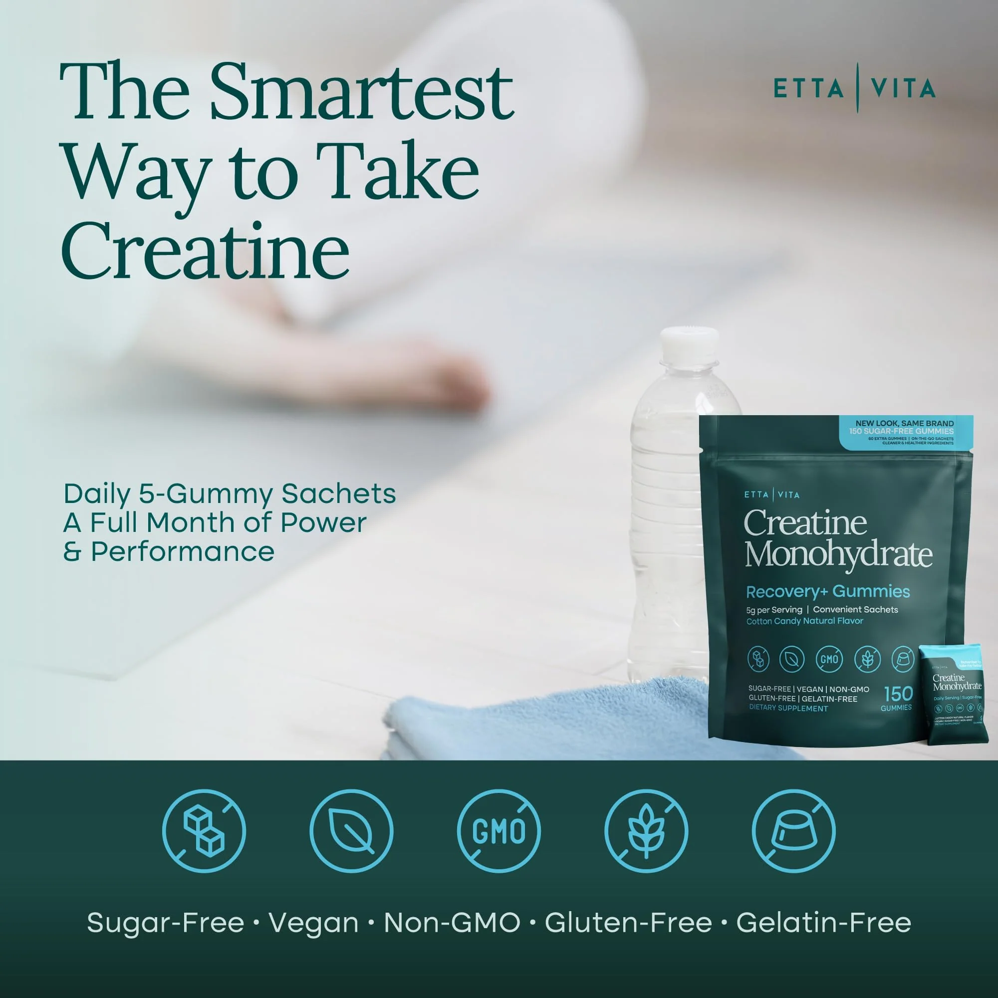 Sugar-Free Creatine Monohydrate Gummies (5g Per Packet) - Image 2