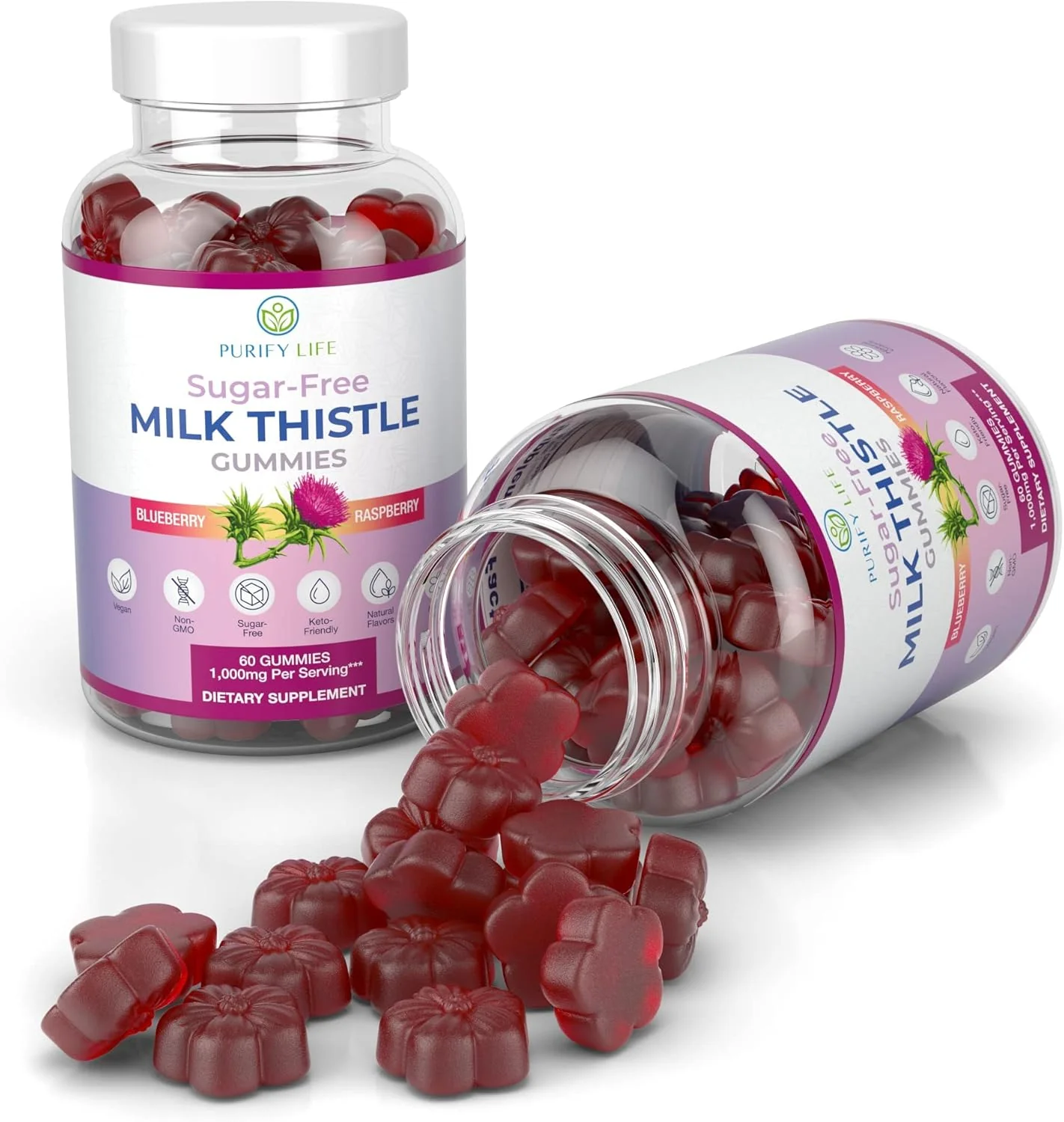 Sugar Free Milk Thistle Gummies for Liver Function, Detox & Cleanse, Hangover Relief - Image 9