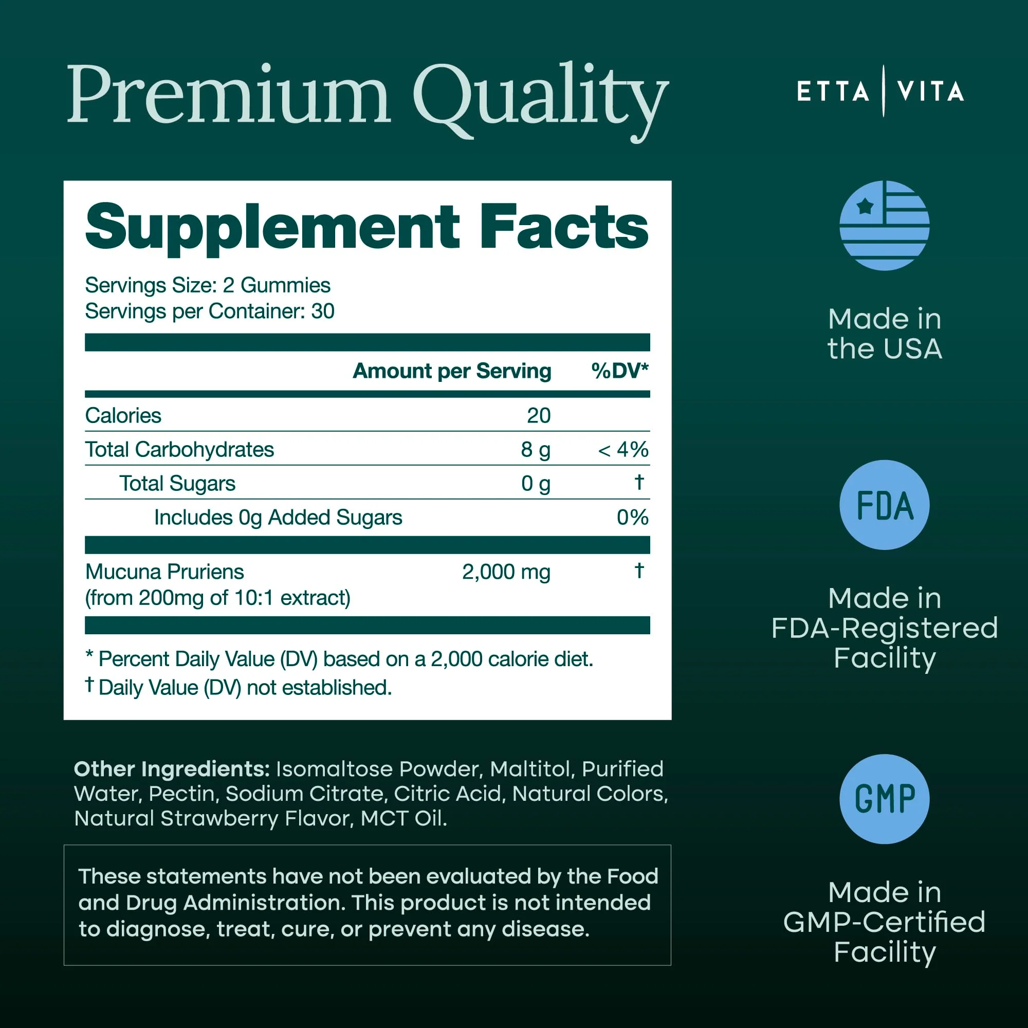 Dopamine Supplement - Sugar-Free Mucuna Pruriens Gummies - Image 8