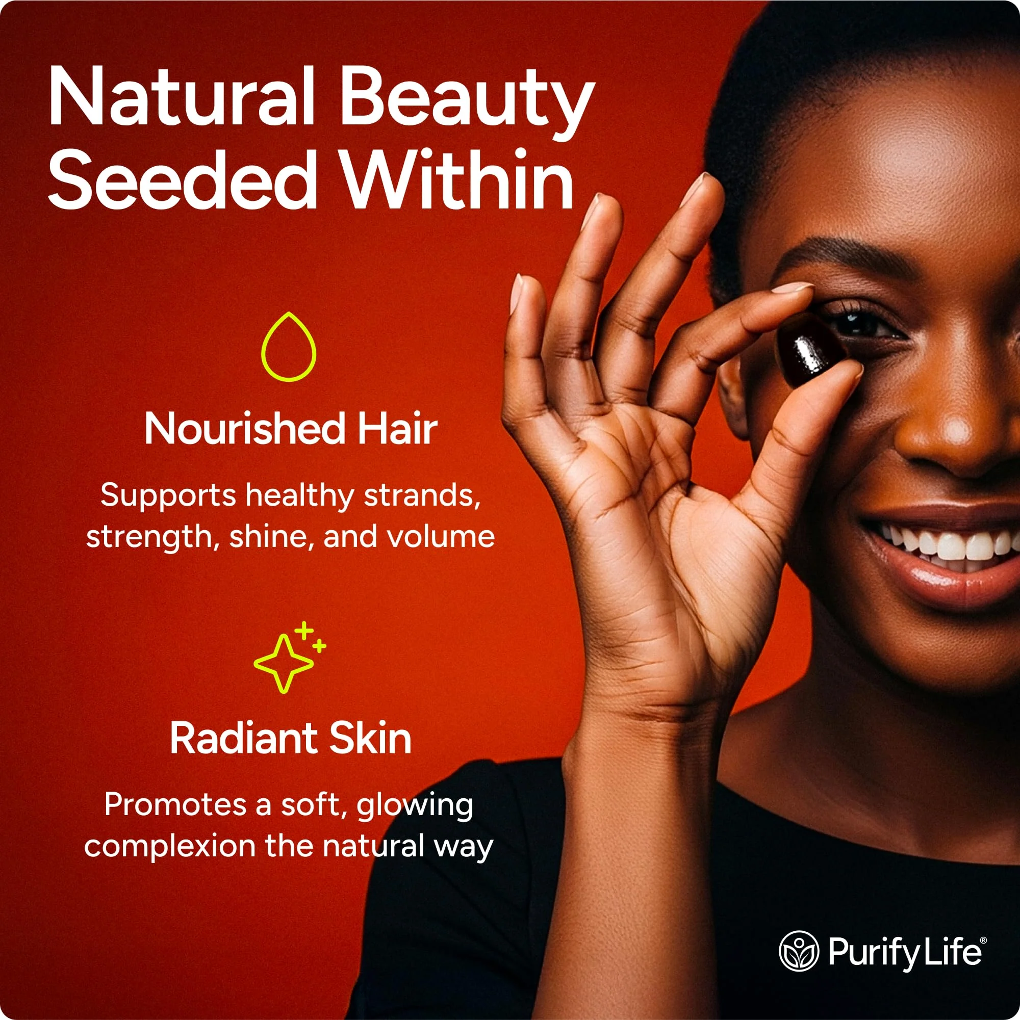Sugar-Free Pumpkin Seed Oil Gummies Supplement - Hair Skin and Nails, Immune Support, Detox - Image 3