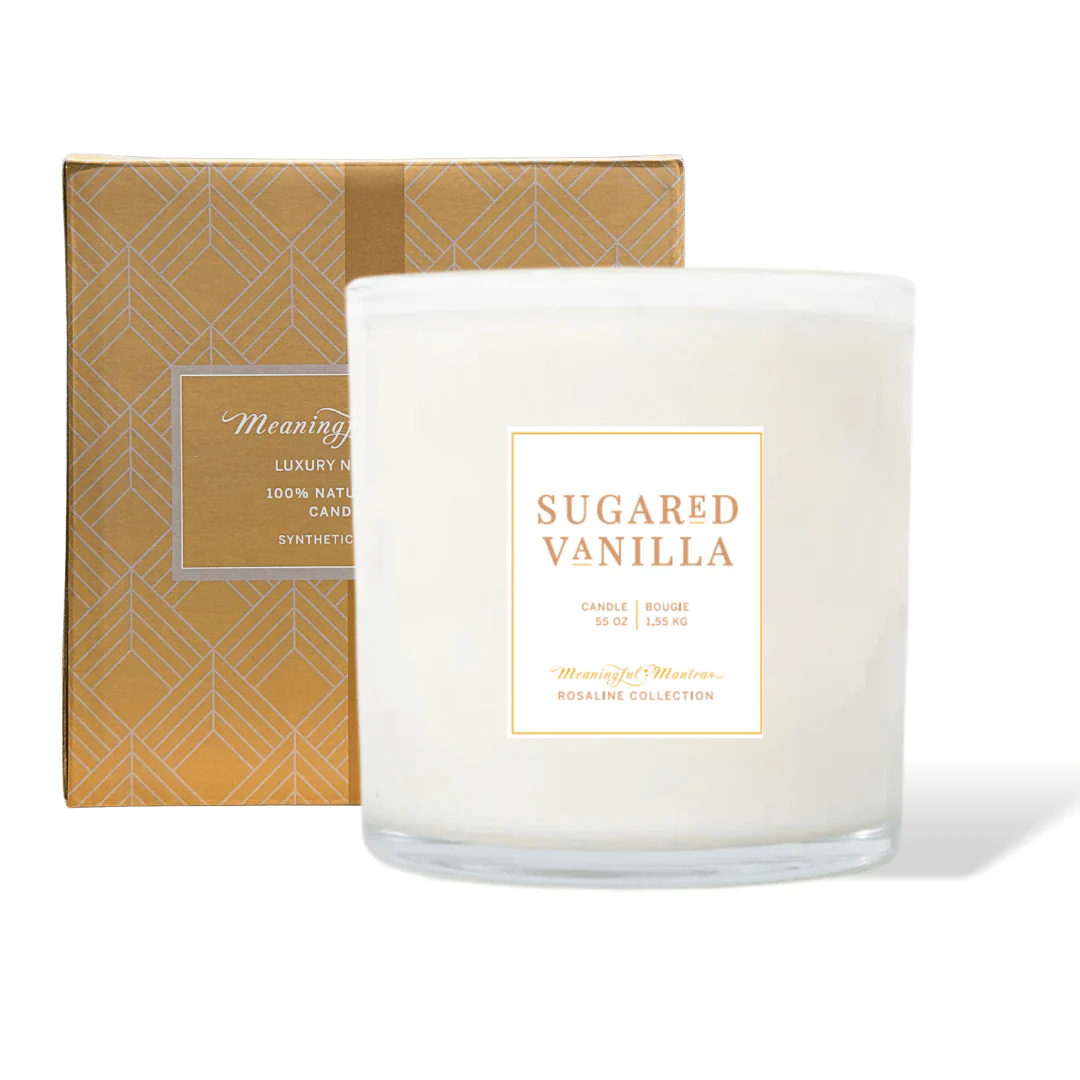 Sugared Vanilla Natural Candle 55oz Rosaline Collection