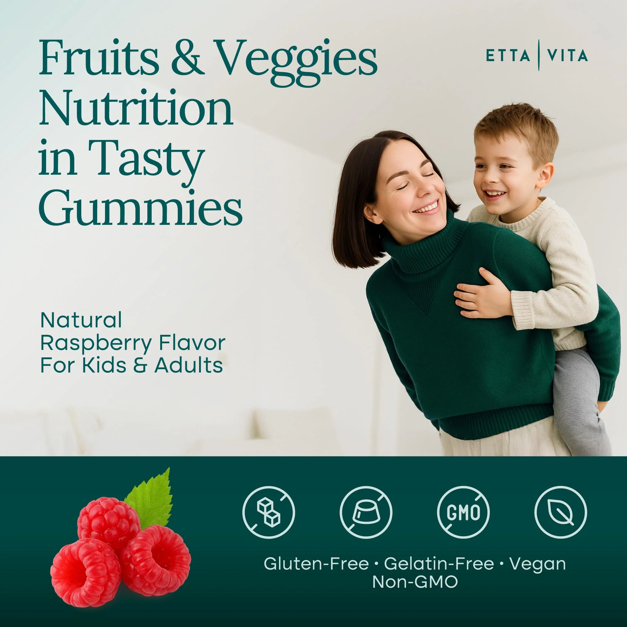 Everyday Debloat & Detox Sugar-Free Fruits and Veggies Gummies (120 Chews) - Image 4