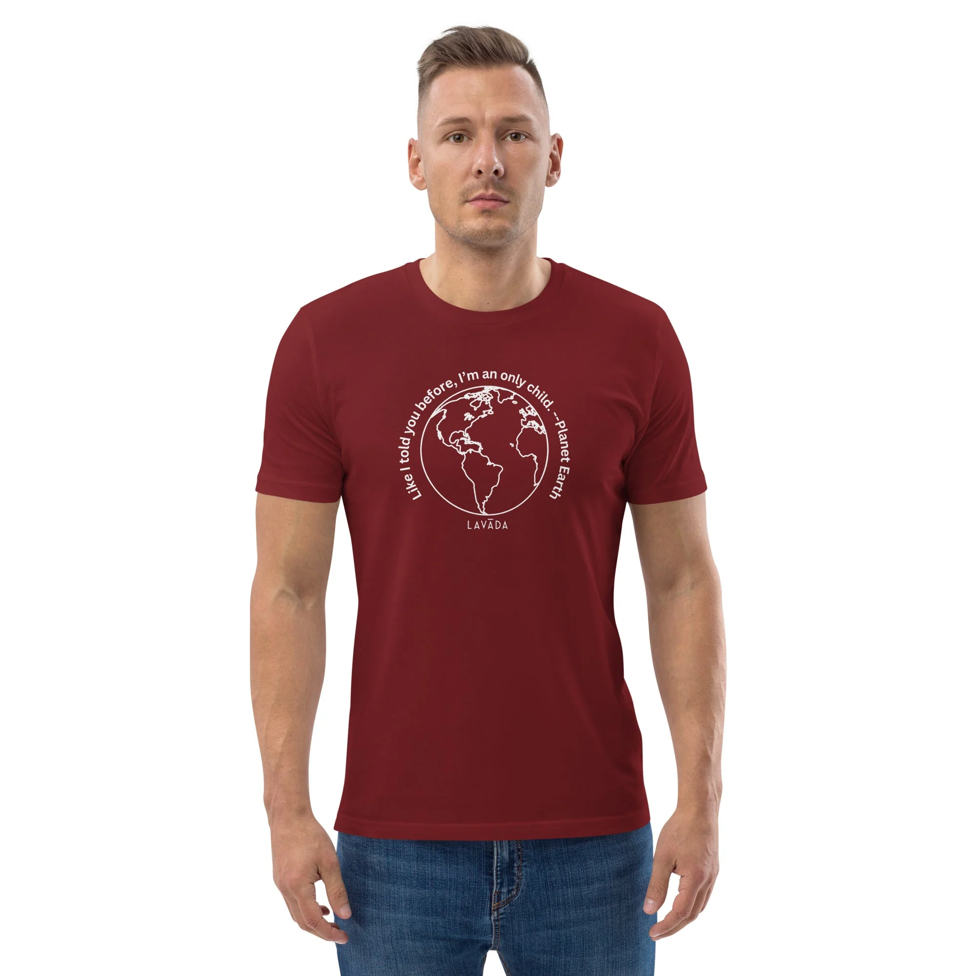 Sustainable T shirt, 100% Organic cotton, 'Planet Earth' Unisex - Image 10