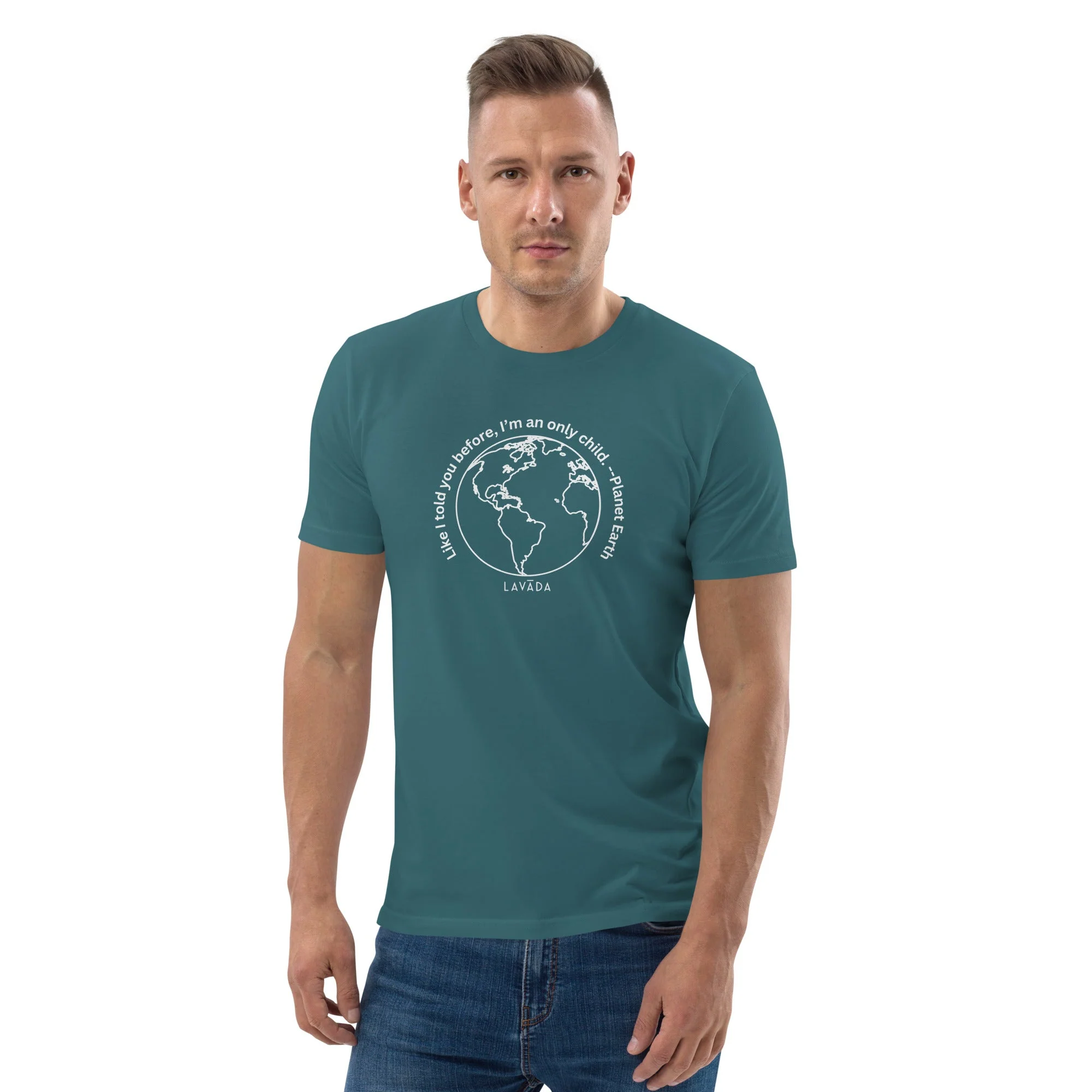 Sustainable T shirt, 100% Organic cotton, 'Planet Earth' Unisex - Image 11