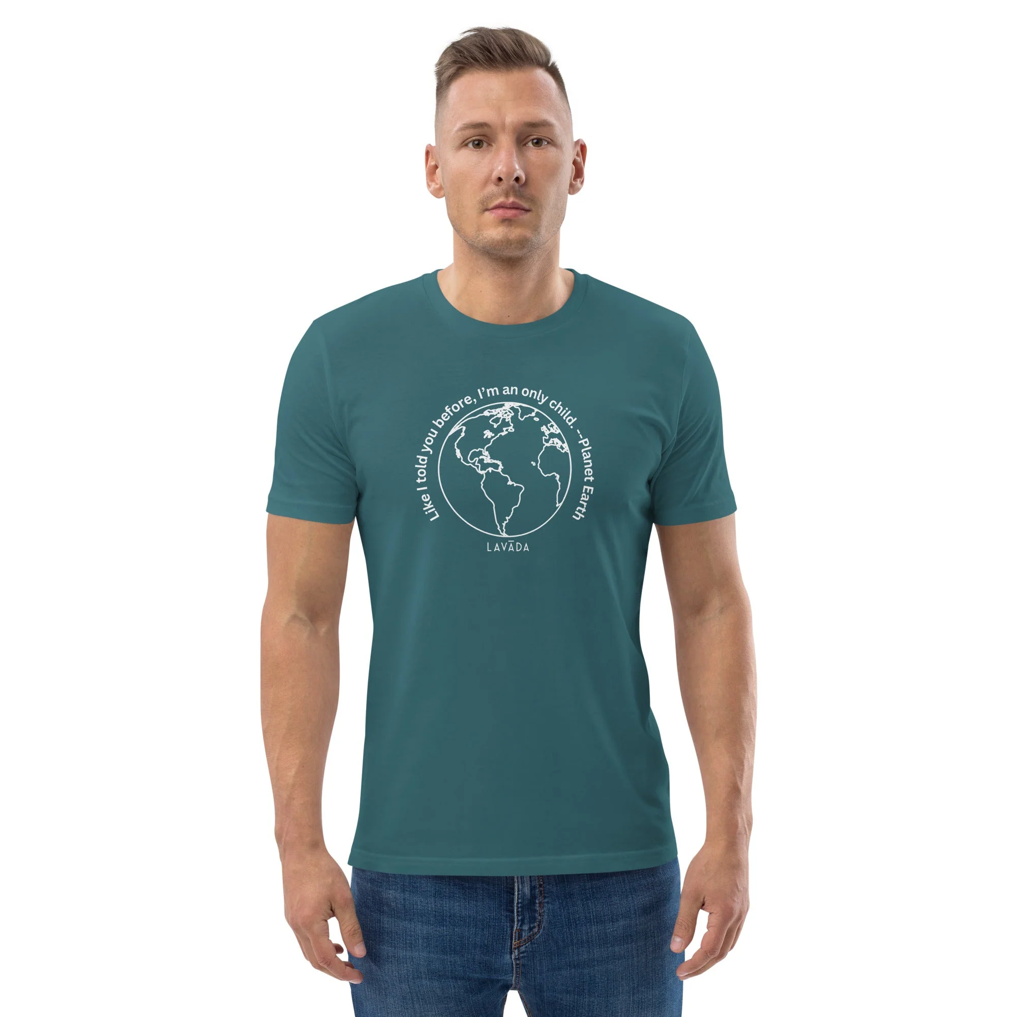 Sustainable T shirt, 100% Organic cotton, 'Planet Earth' Unisex - Image 12
