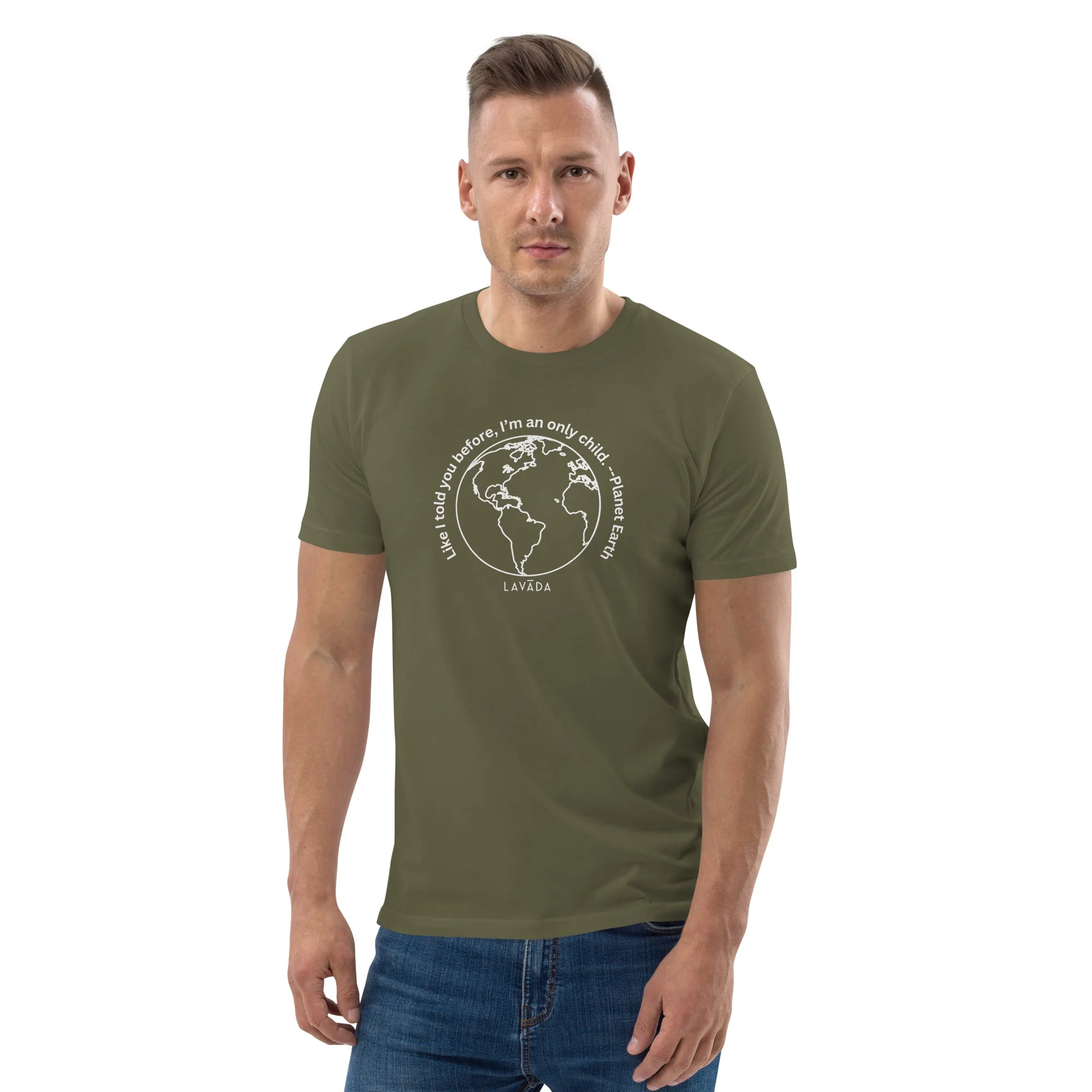 Sustainable T shirt, 100% Organic cotton, 'Planet Earth' Unisex - Image 13