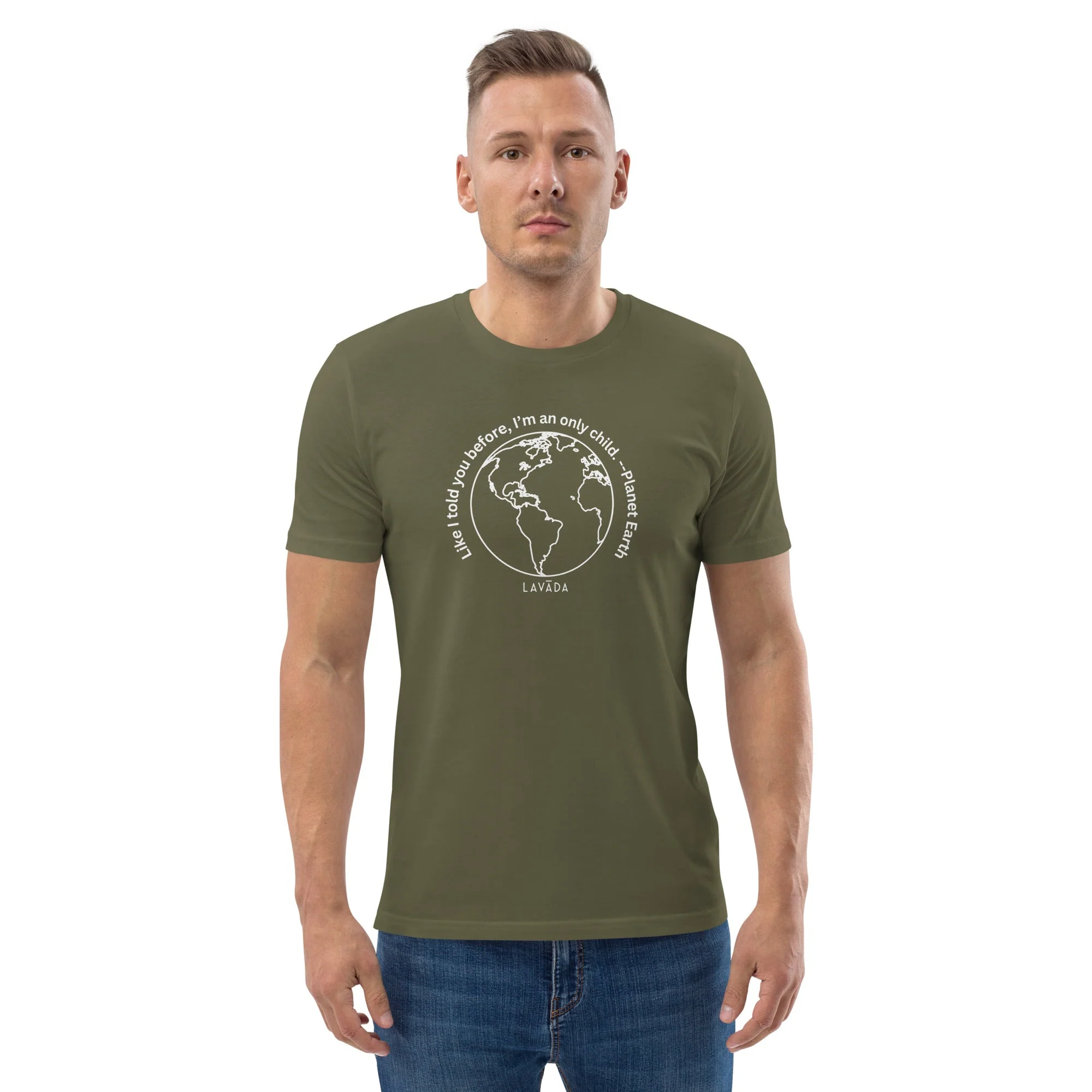 Sustainable T shirt, 100% Organic cotton, 'Planet Earth' Unisex - Image 14