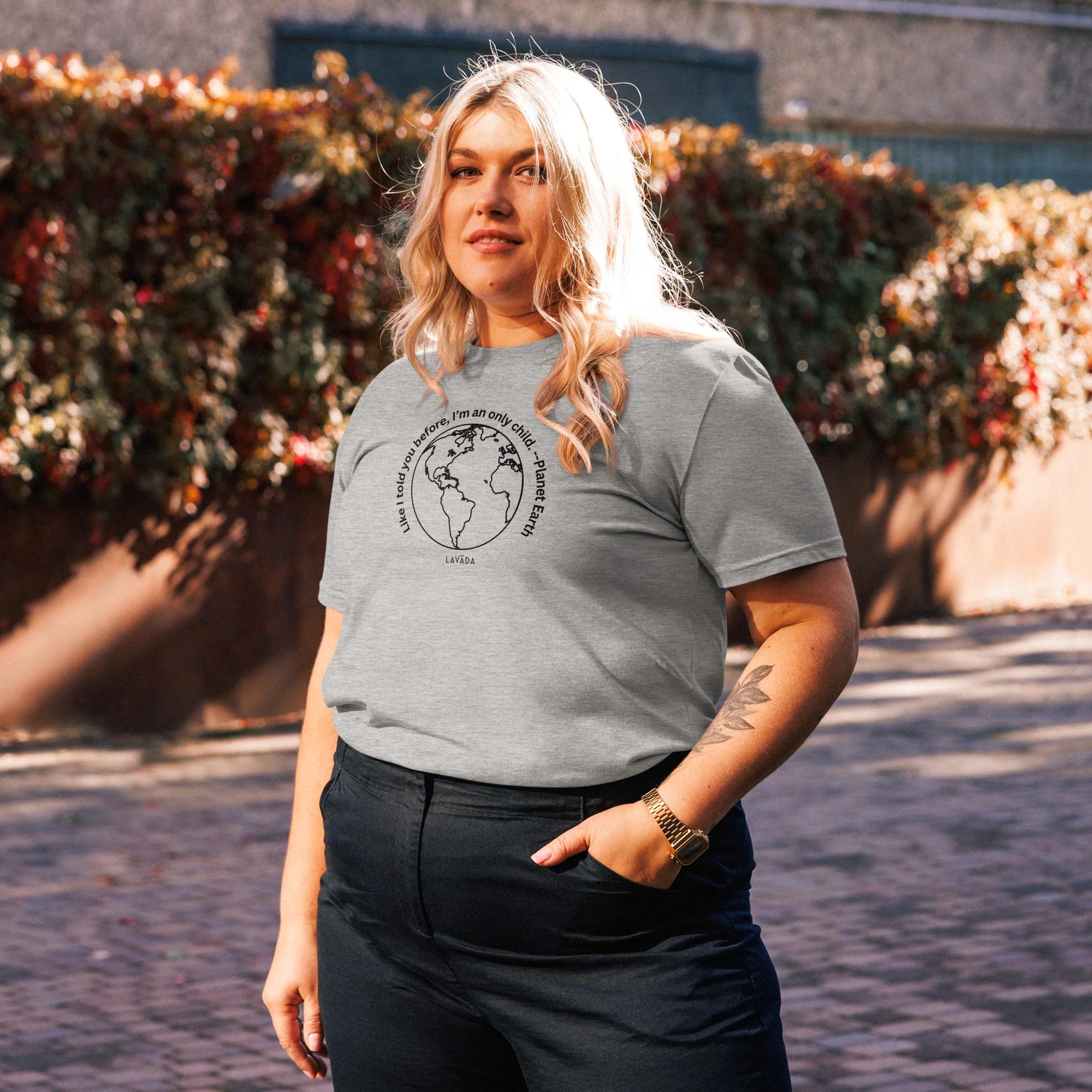 Sustainable T shirt, 100% Organic cotton, 'Planet Earth' Unisex - Image 16