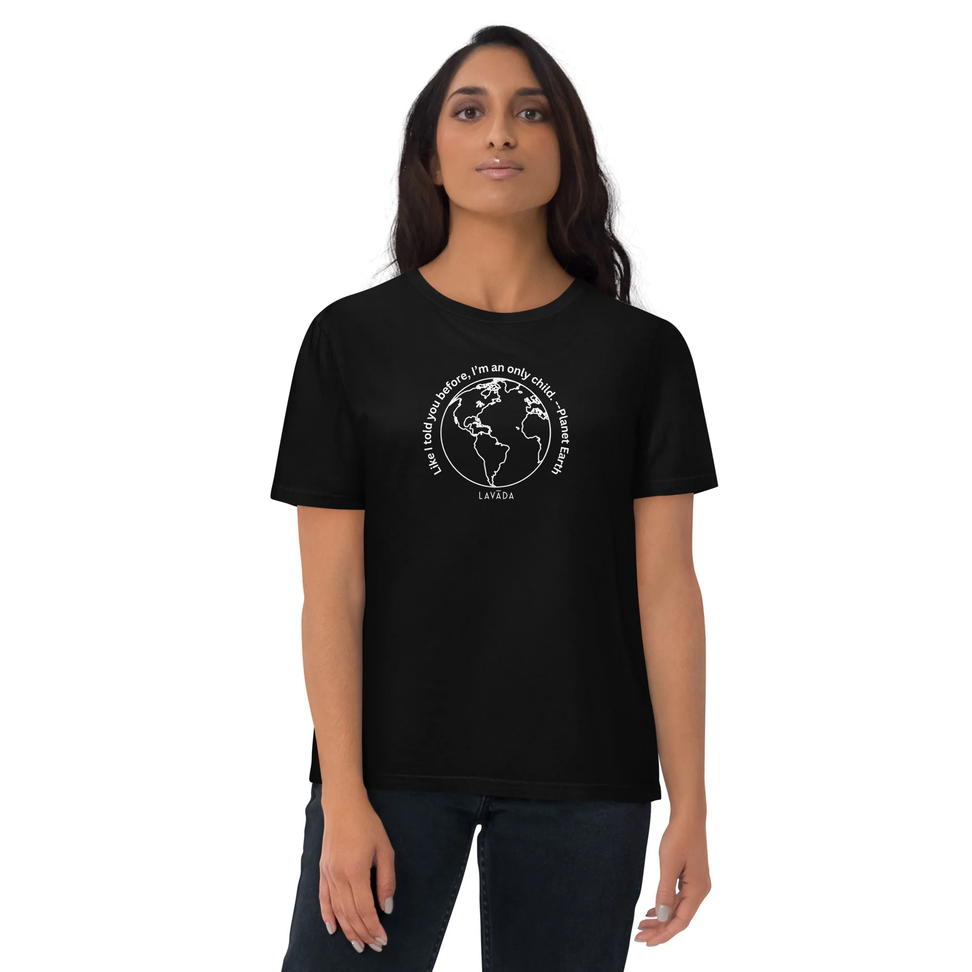 Sustainable T shirt, 100% Organic cotton, 'Planet Earth' Unisex - Image 3