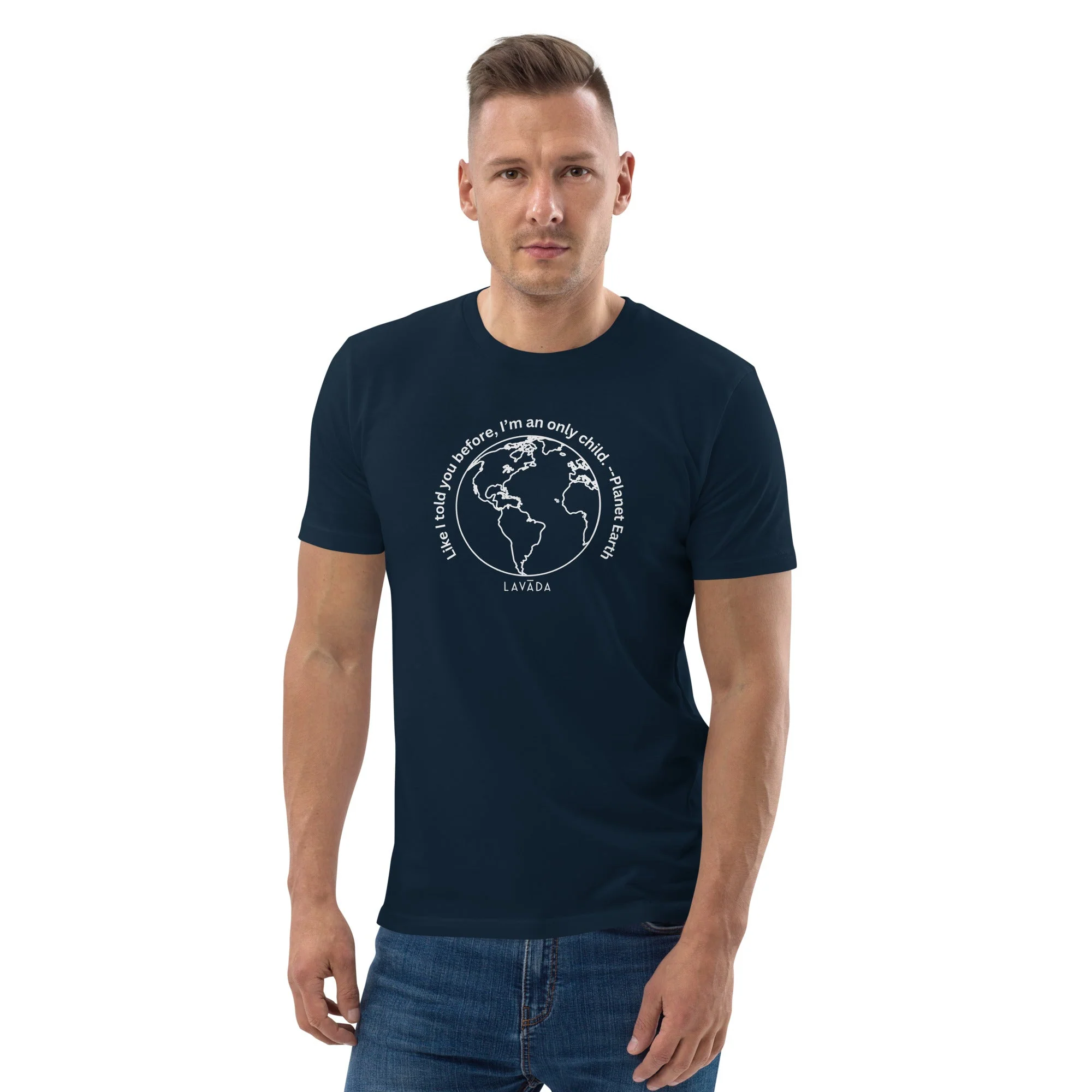 Sustainable T shirt, 100% Organic cotton, 'Planet Earth' Unisex - Image 5