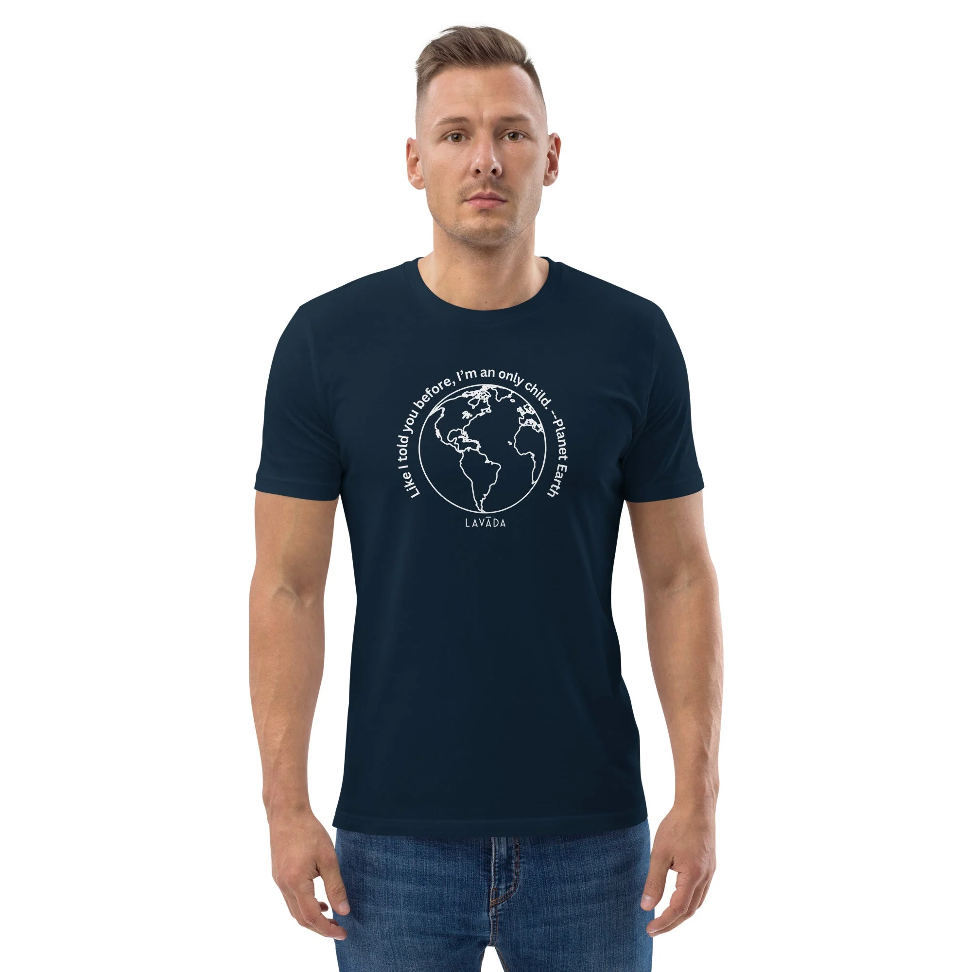 Sustainable T shirt, 100% Organic cotton, 'Planet Earth' Unisex - Image 6
