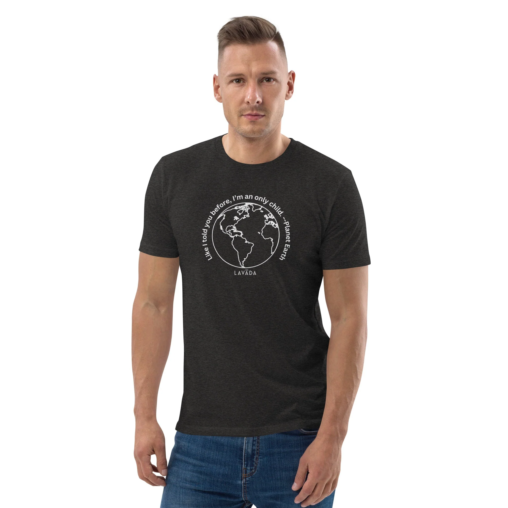 Sustainable T shirt, 100% Organic cotton, 'Planet Earth' Unisex - Image 7