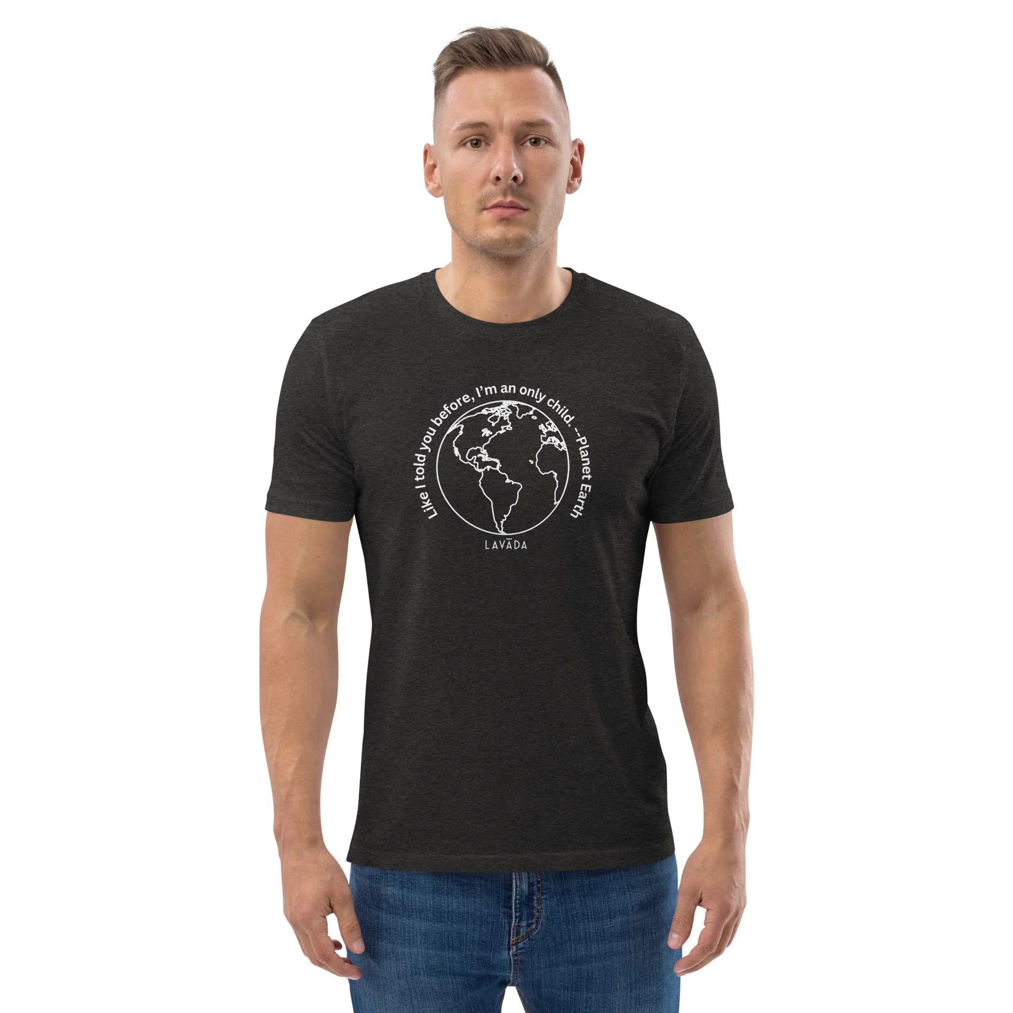 Sustainable T shirt, 100% Organic cotton, 'Planet Earth' Unisex - Image 8