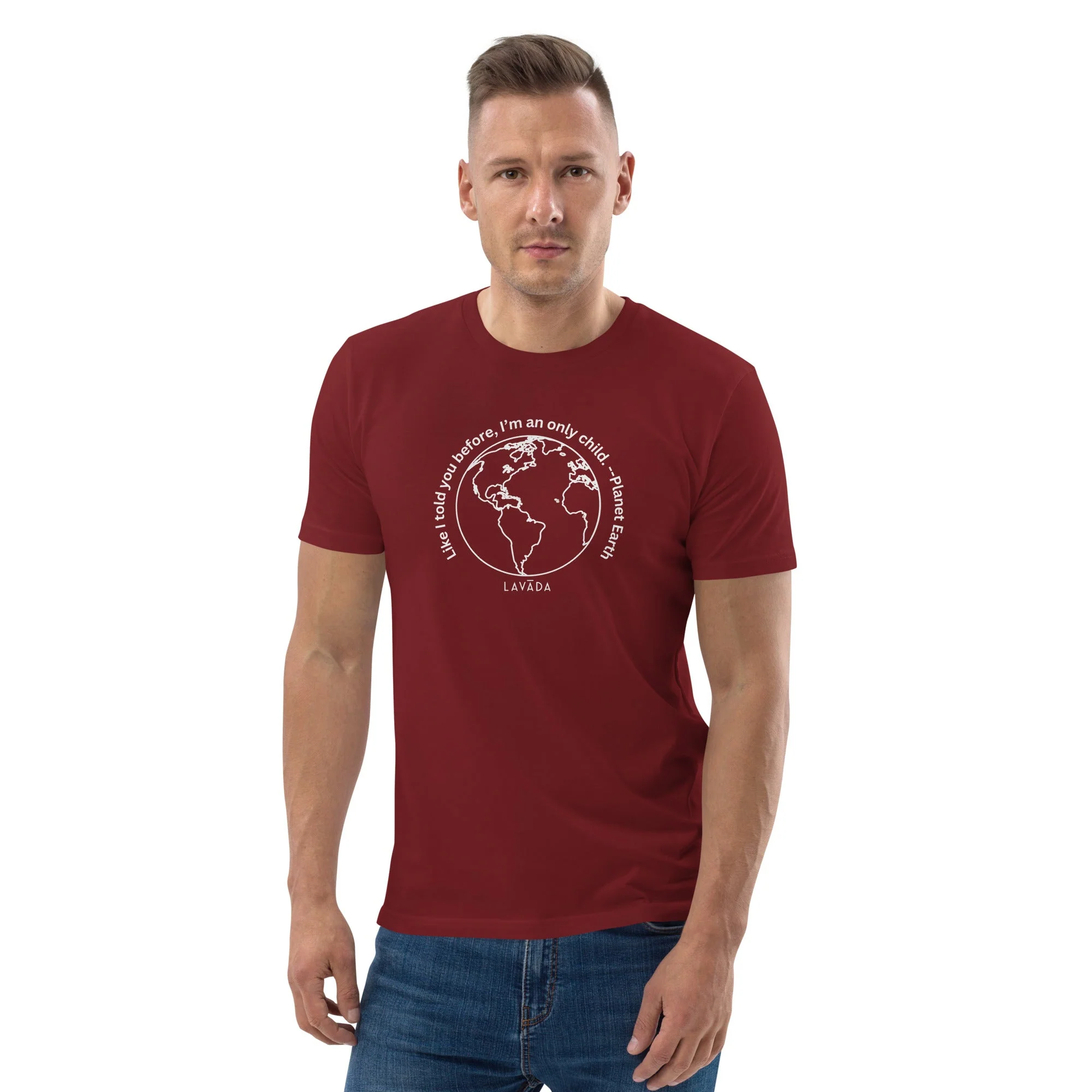 Sustainable T shirt, 100% Organic cotton, 'Planet Earth' Unisex - Image 9