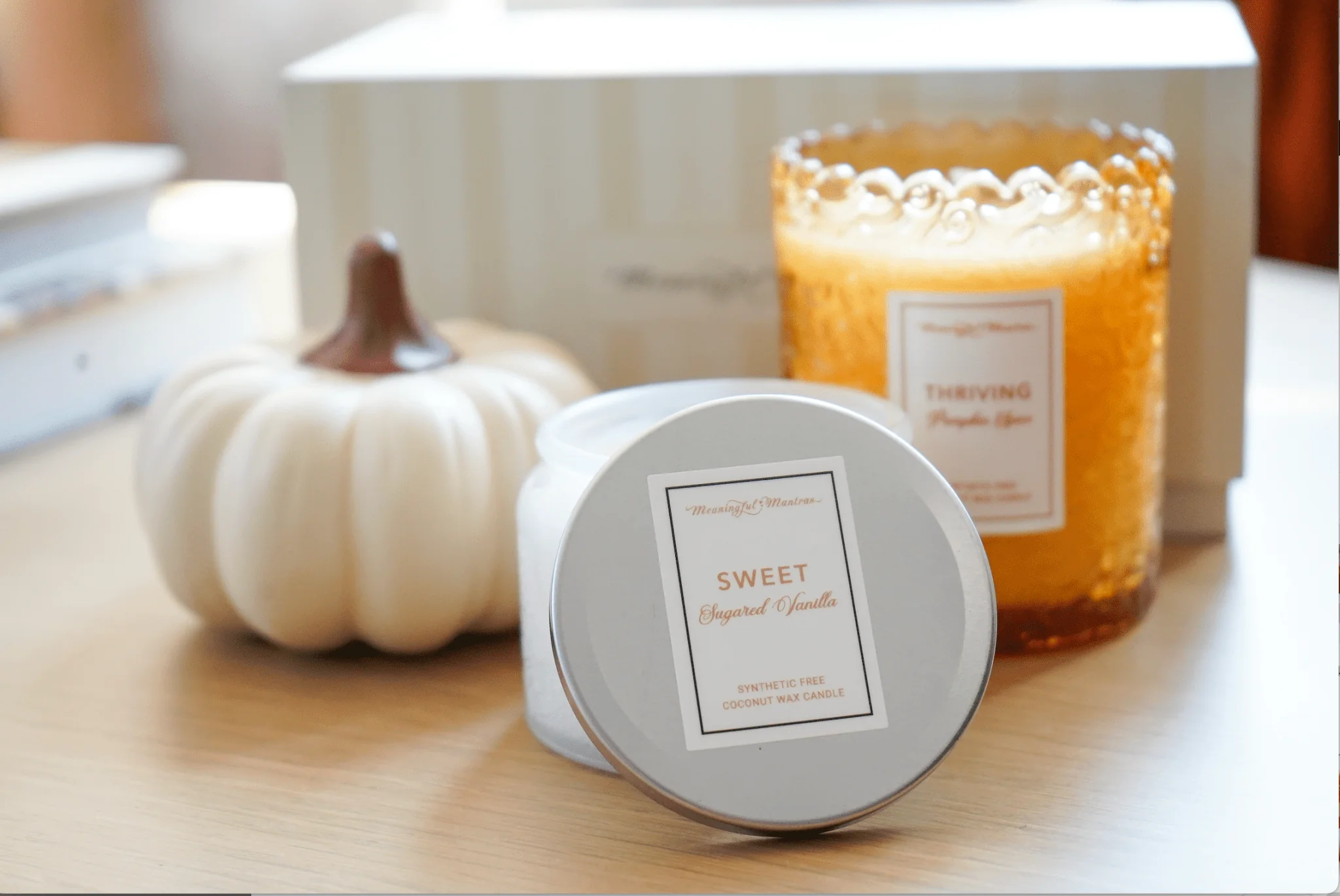 Sweet Sugared Vanilla Natural Candle 4oz Ellie Collection - Image 3