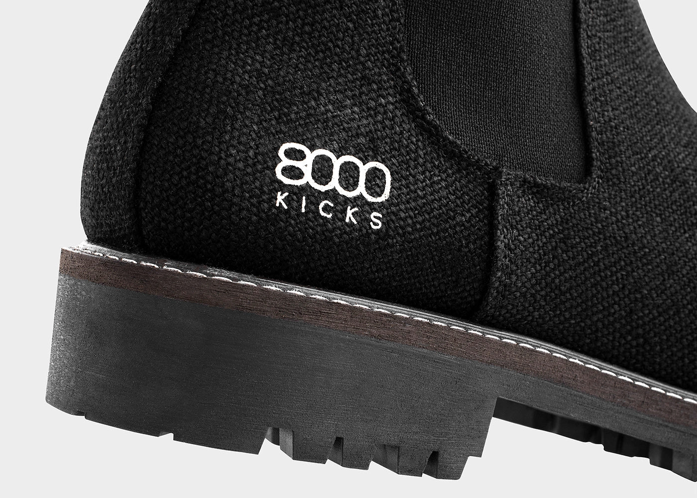 The Crossover Hemp Chelsea for Men in Black - Image 5