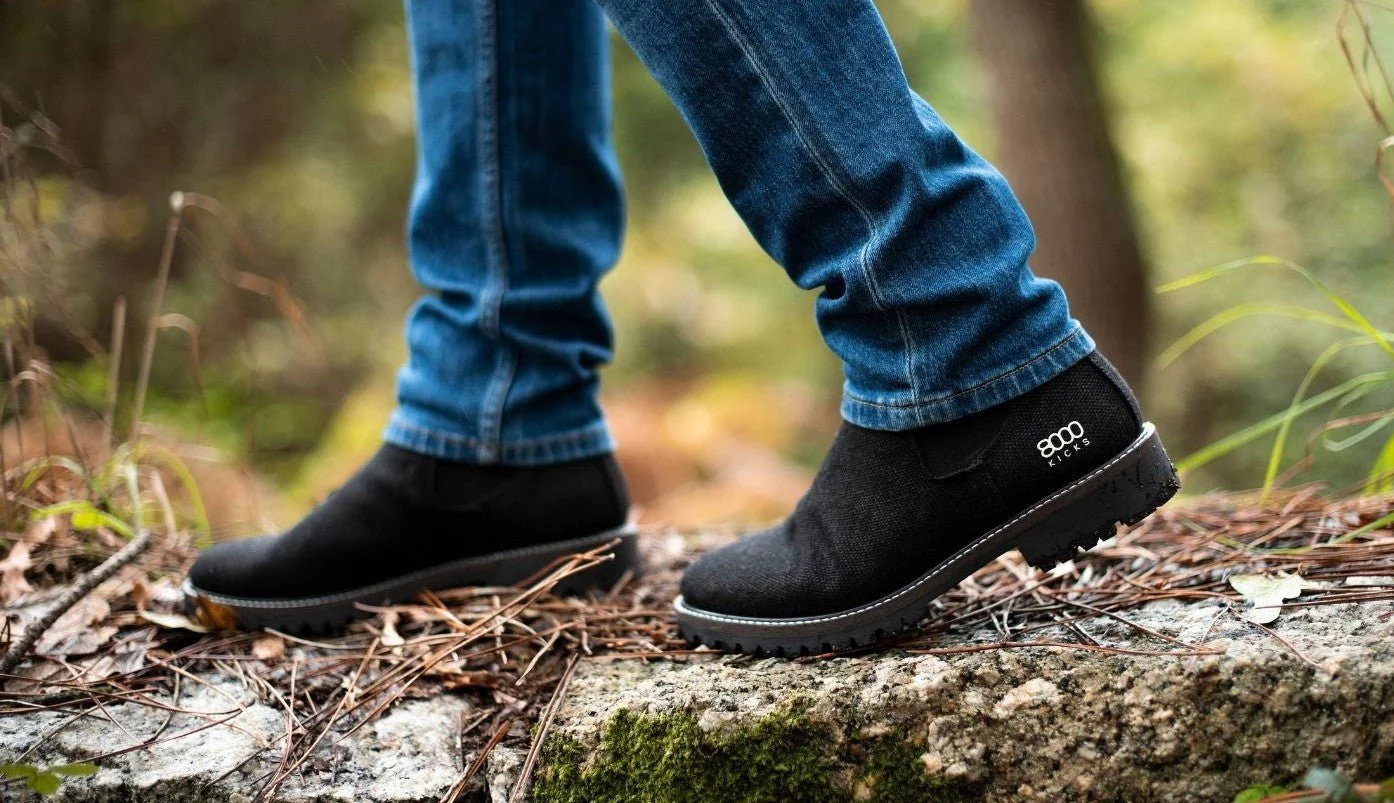 The Crossover Hemp Chelsea for Men in Black - Image 6
