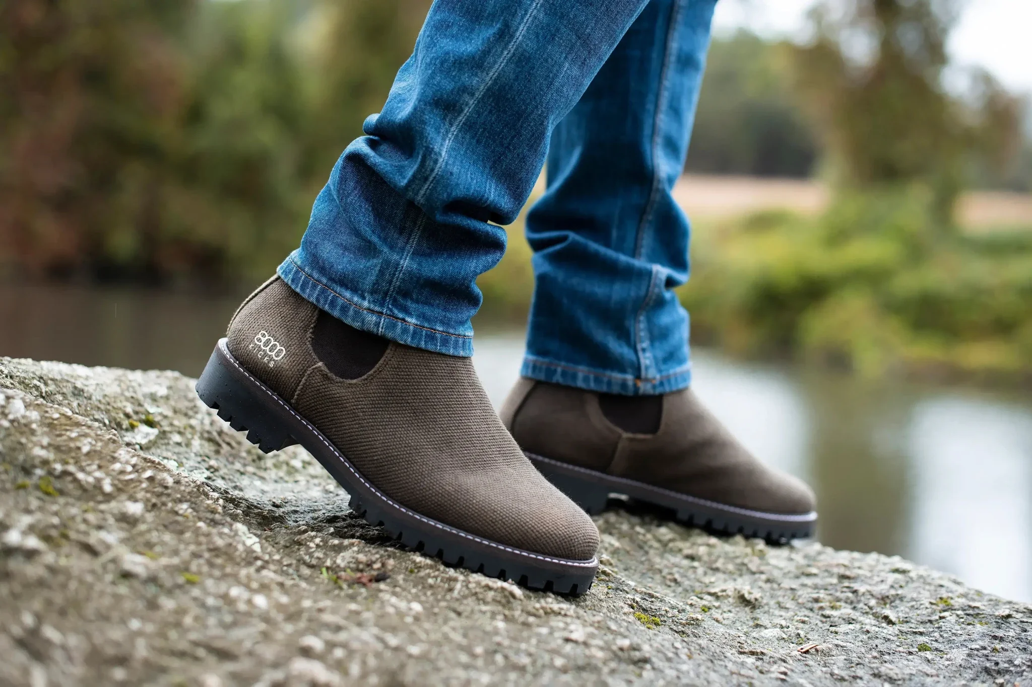 The Crossover Hemp Chelsea for Men in Dark Brown - Image 8