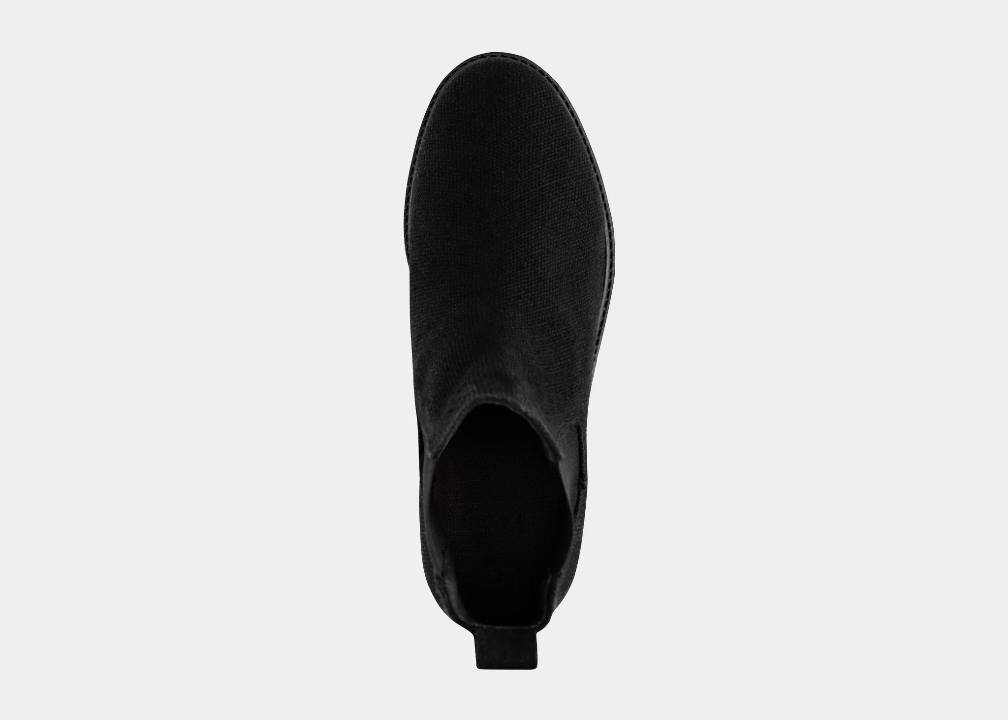 The Crossover Hemp Chelsea for Men in Full Black - Image 3