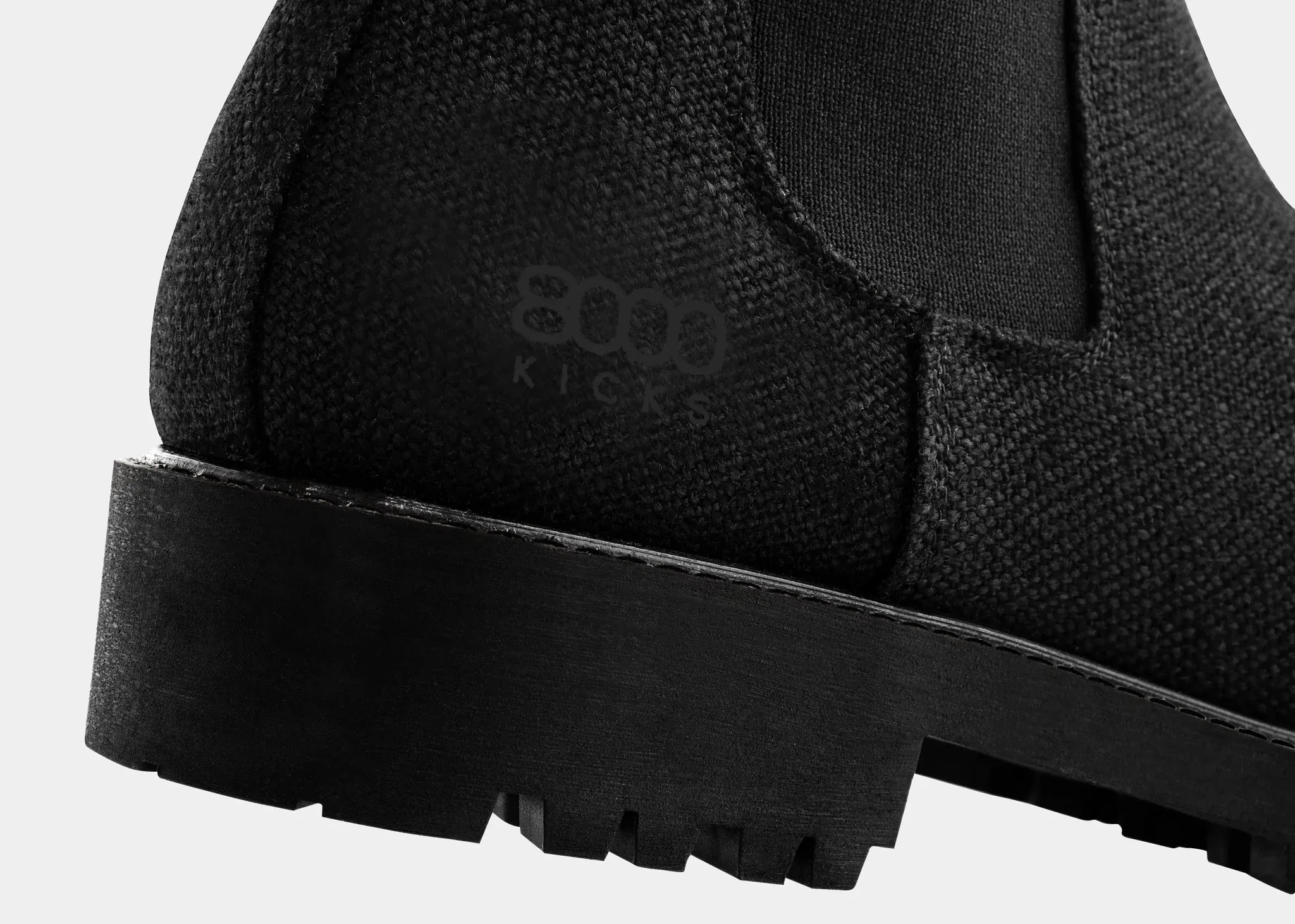 The Crossover Hemp Chelsea for Men in Full Black - Image 4