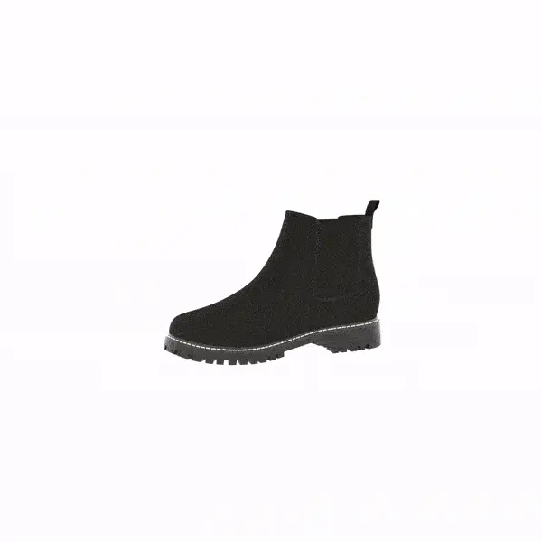 The Crossover Hemp Chelsea for Women in Full Black - Image 6