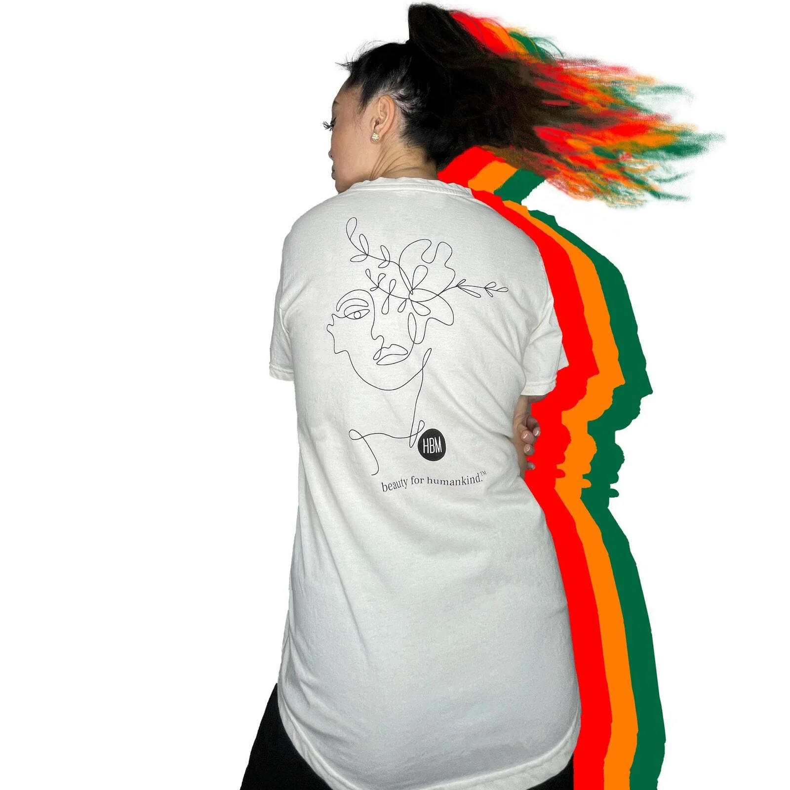 The HBM Logo Tee, Unbleached White - Image 4