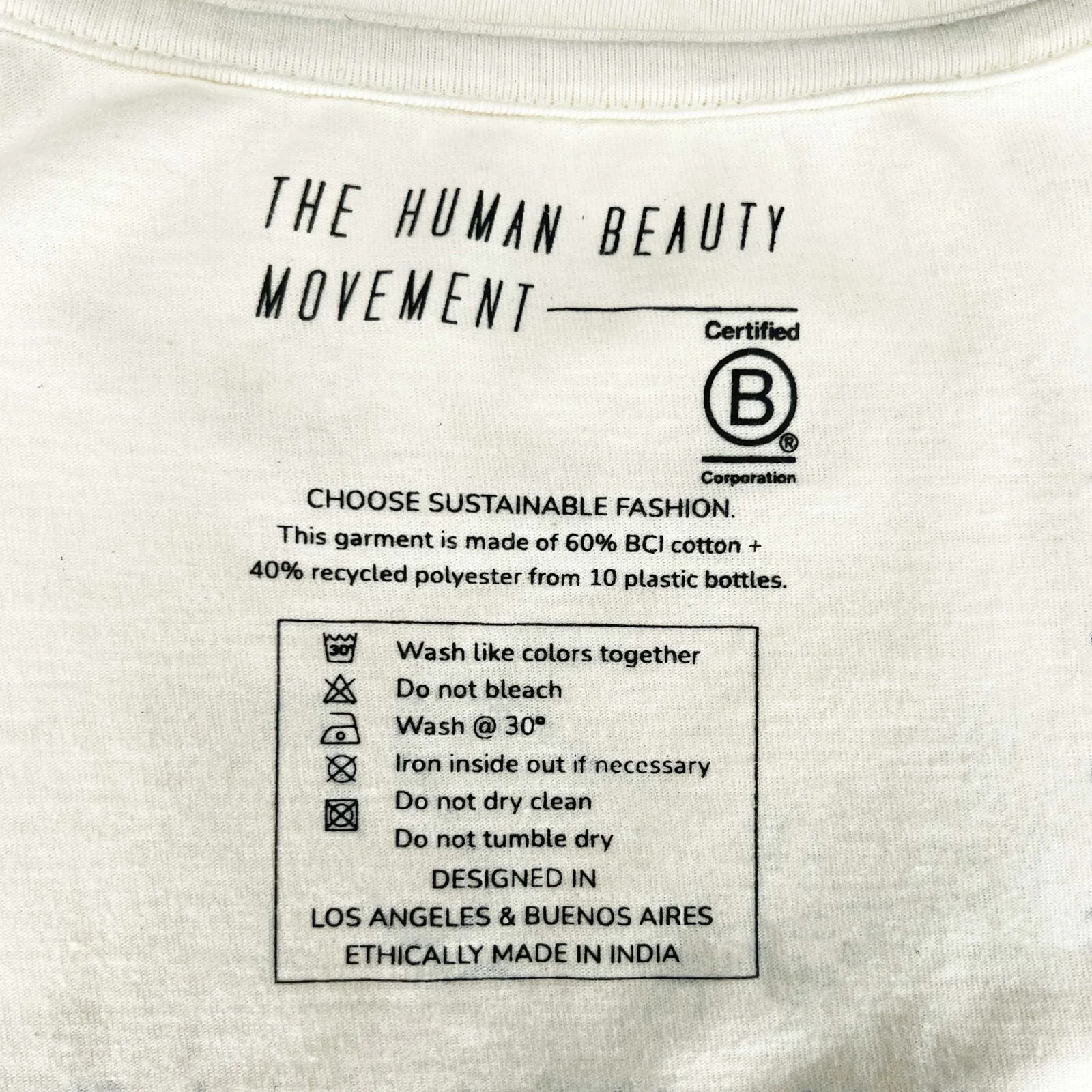 The HBM Logo Tee, Unbleached White - Image 5