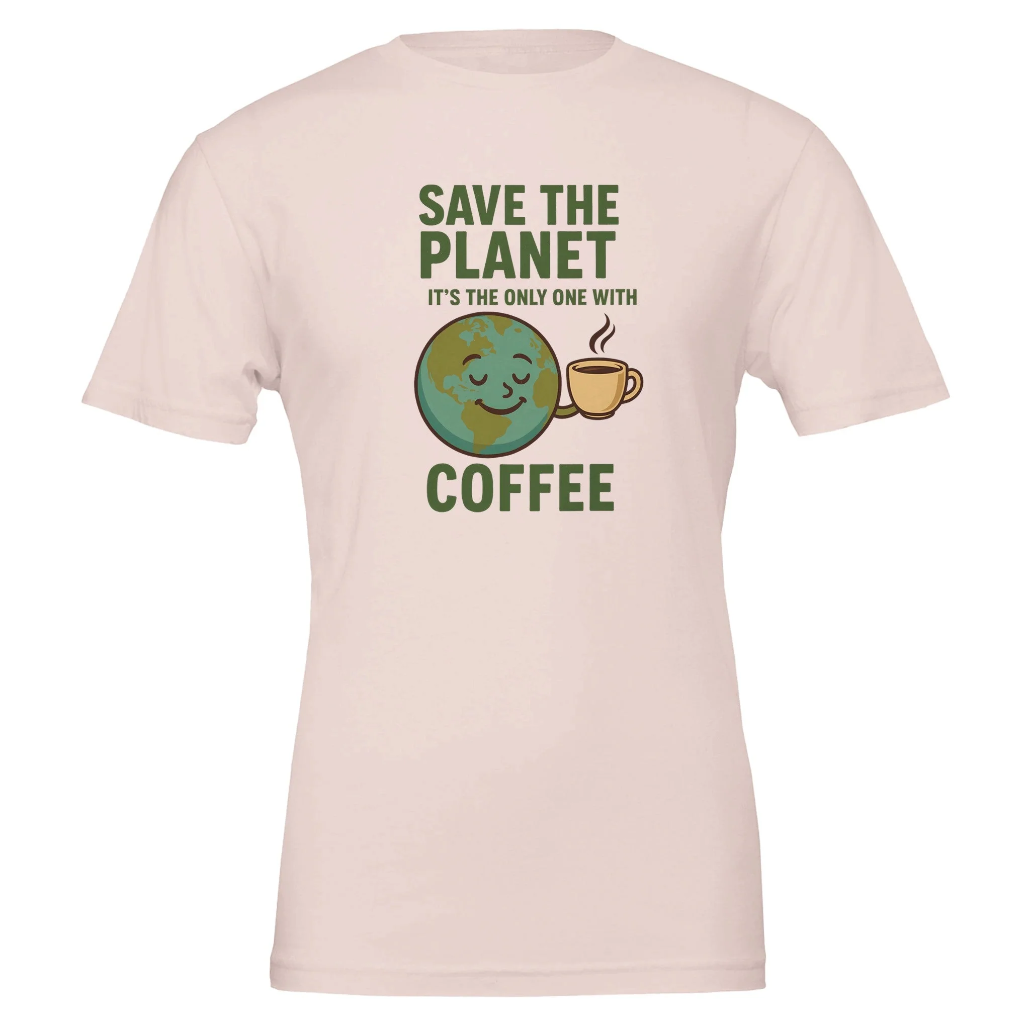 The Only Planet With Coffee, Funny Tshirt - Image 3