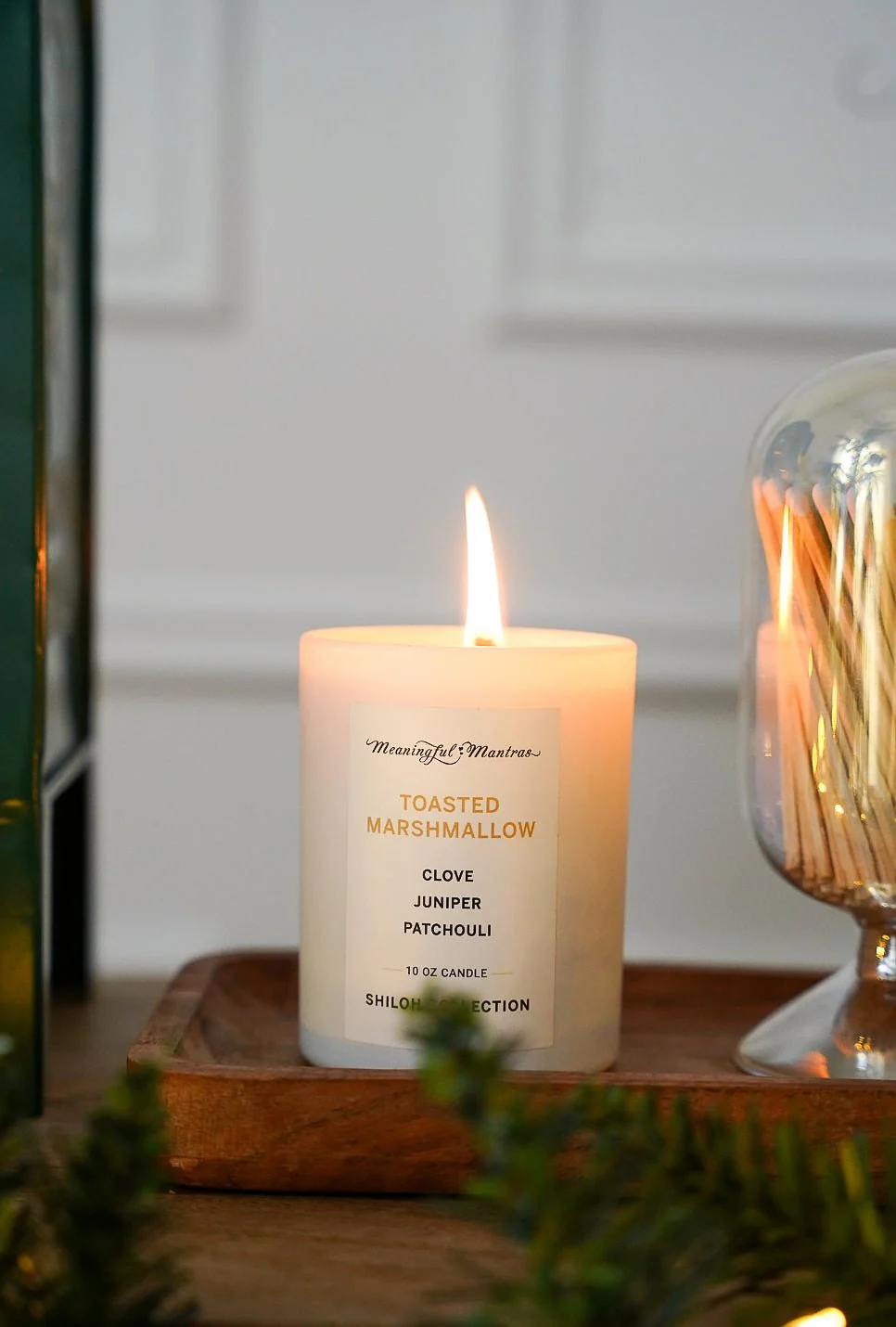 Toasted Marshmallow Natural Candle 10oz Shiloh Collection - Image 2
