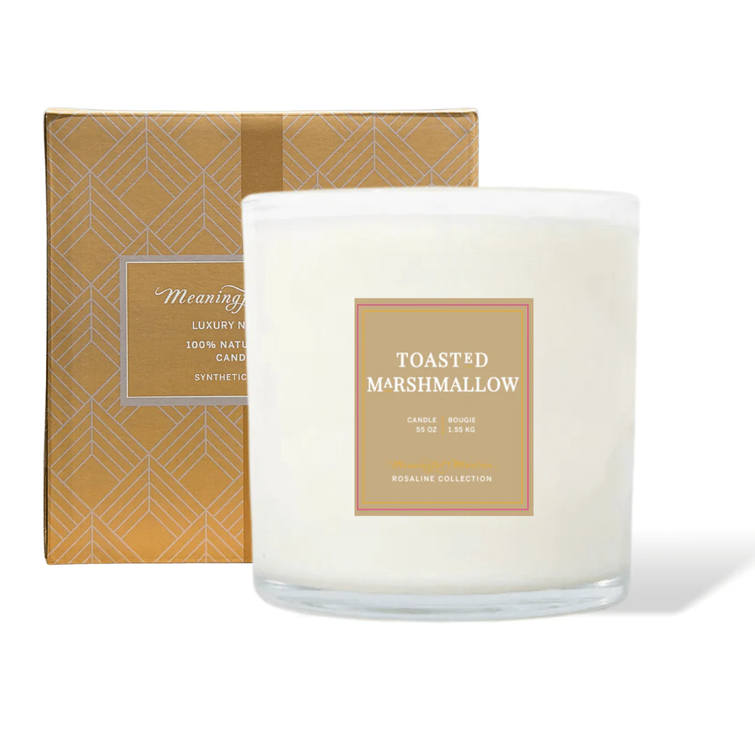 Toasted Marshmallow Natural Candle 55oz Rosaline Collection