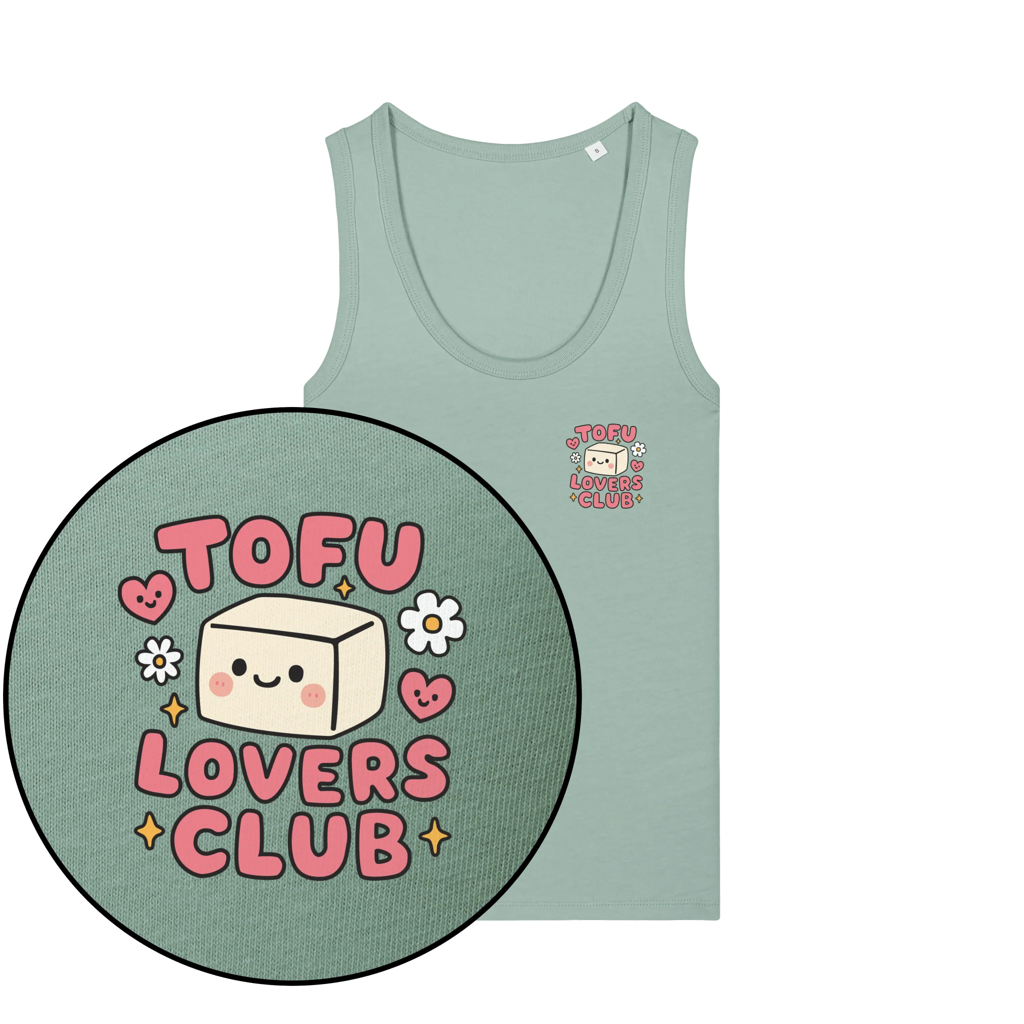 Tofu Lovers Club Women's Tank Top - Image 4