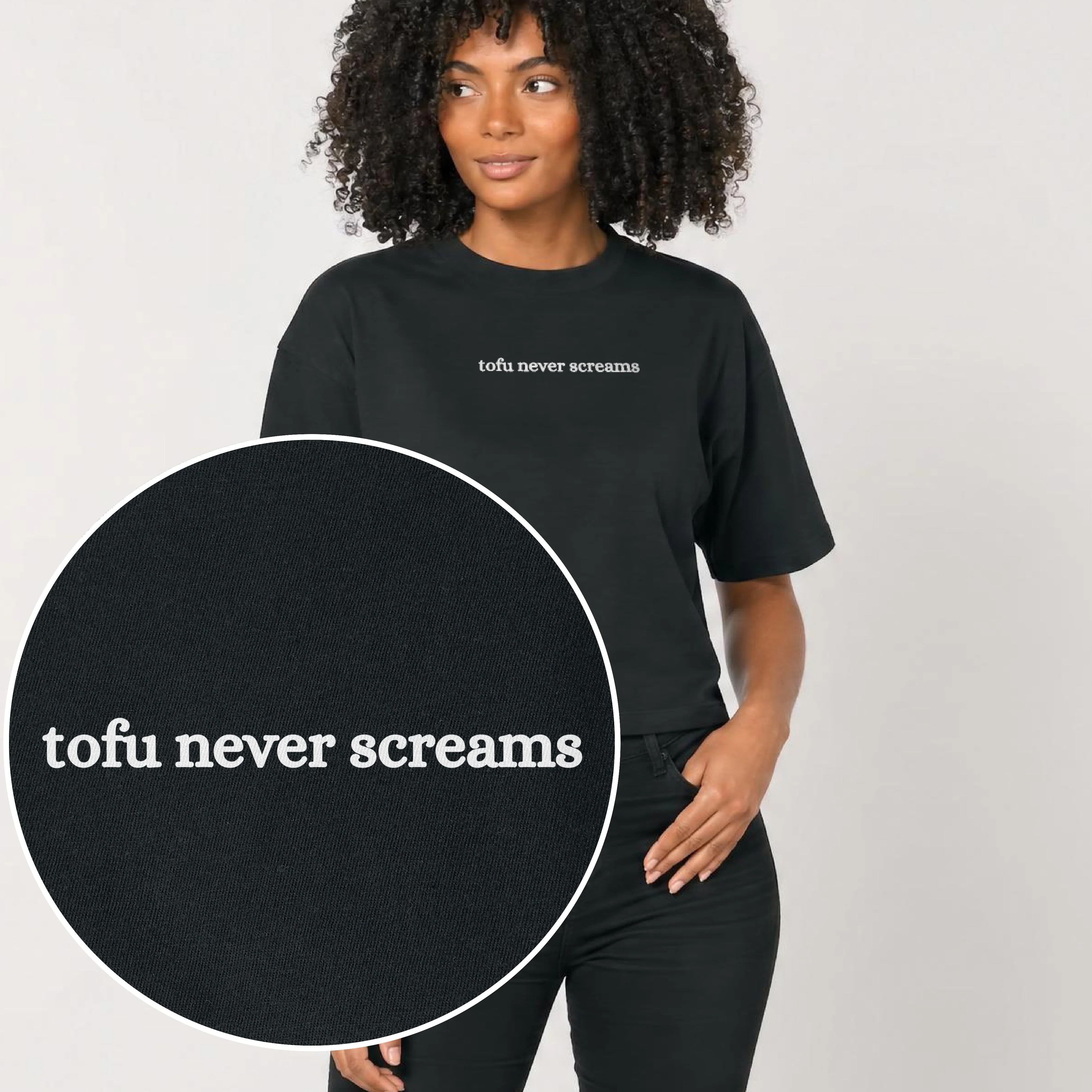 Tofu Never Screams Women's Boxy T-Shirt