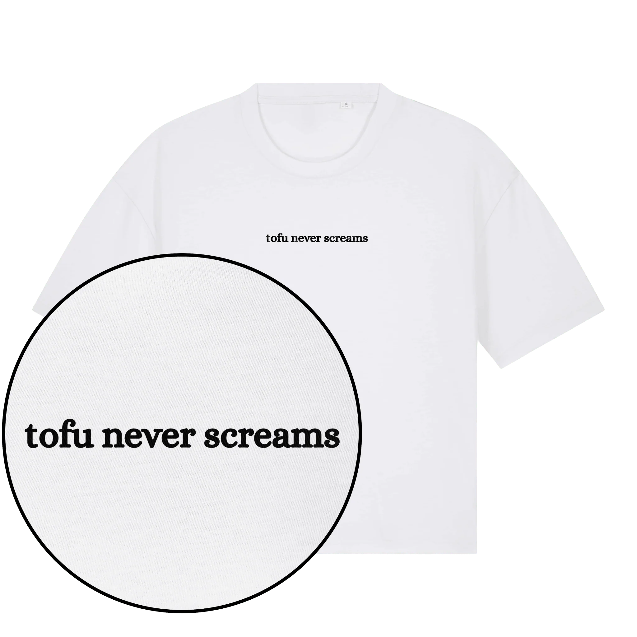 Tofu Never Screams Women's Boxy T-Shirt - Image 6