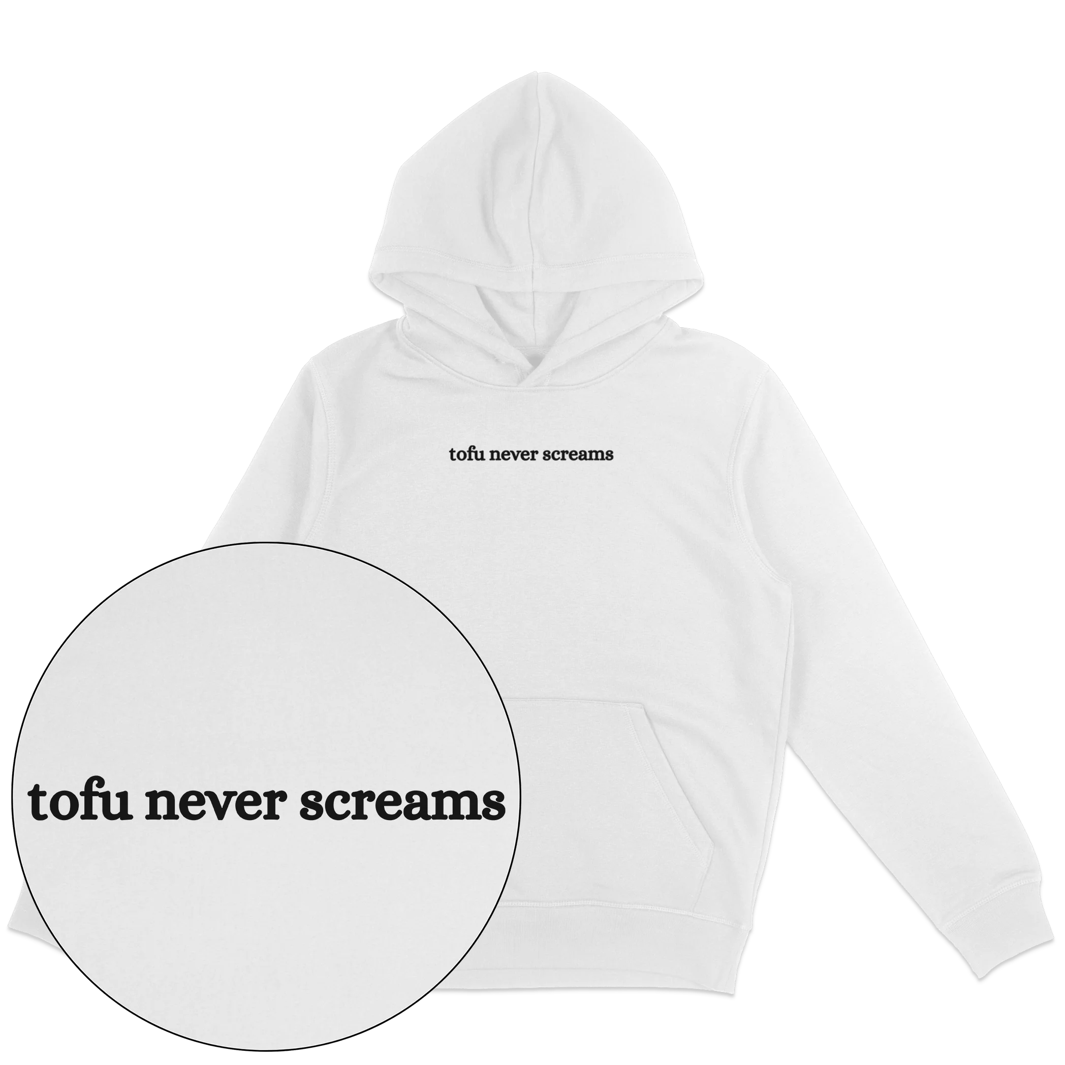 Tofu Never Screams Hoodie - Image 2