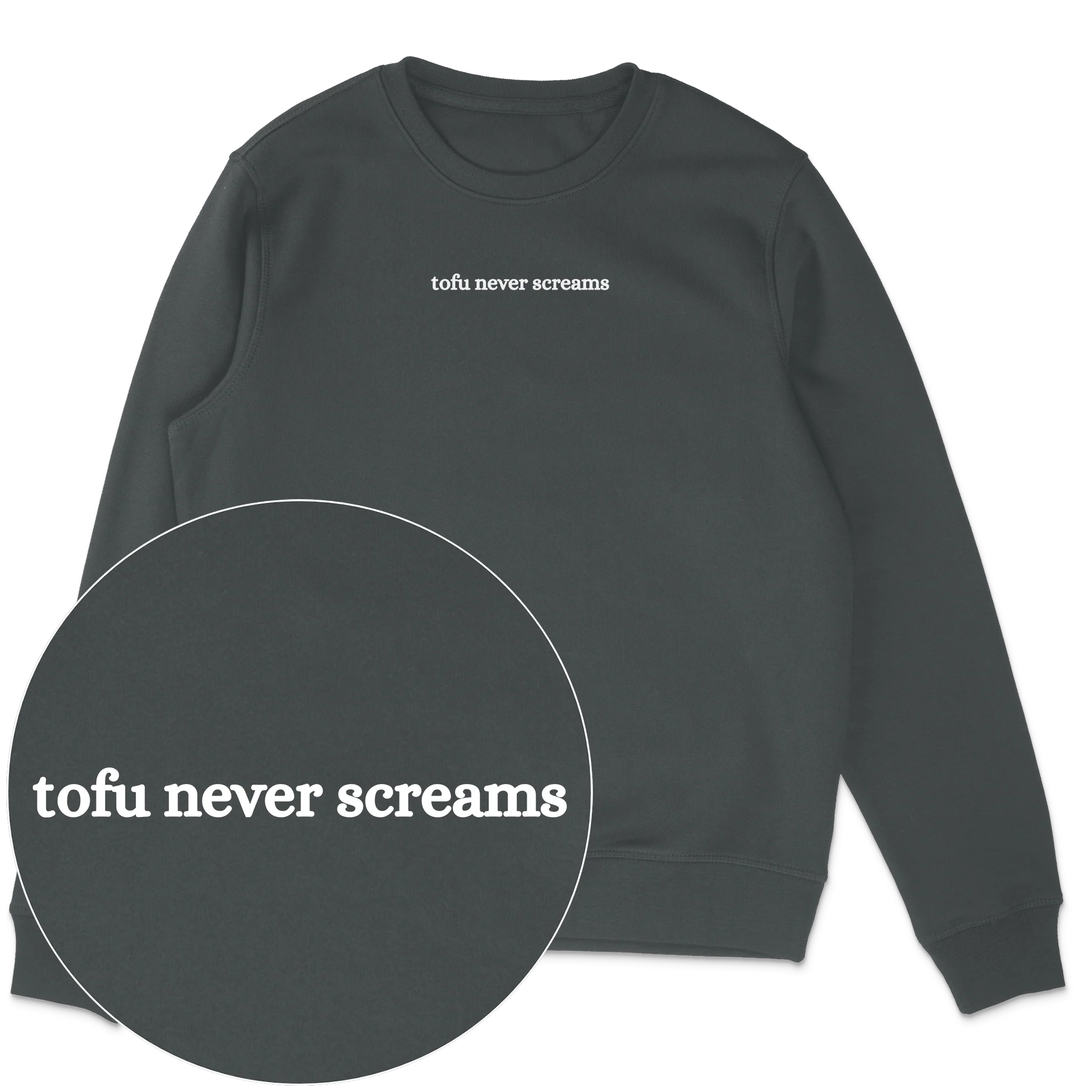 Tofu Never Screams Sweatshirt - Image 2