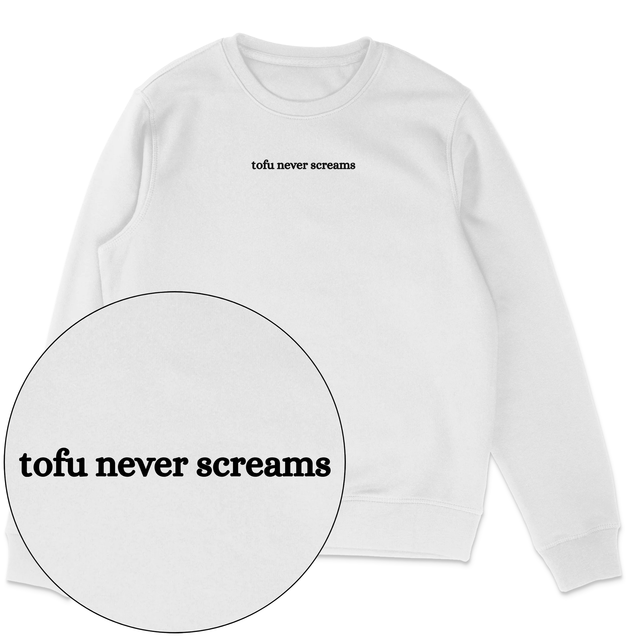 Tofu Never Screams Sweatshirt - Image 3
