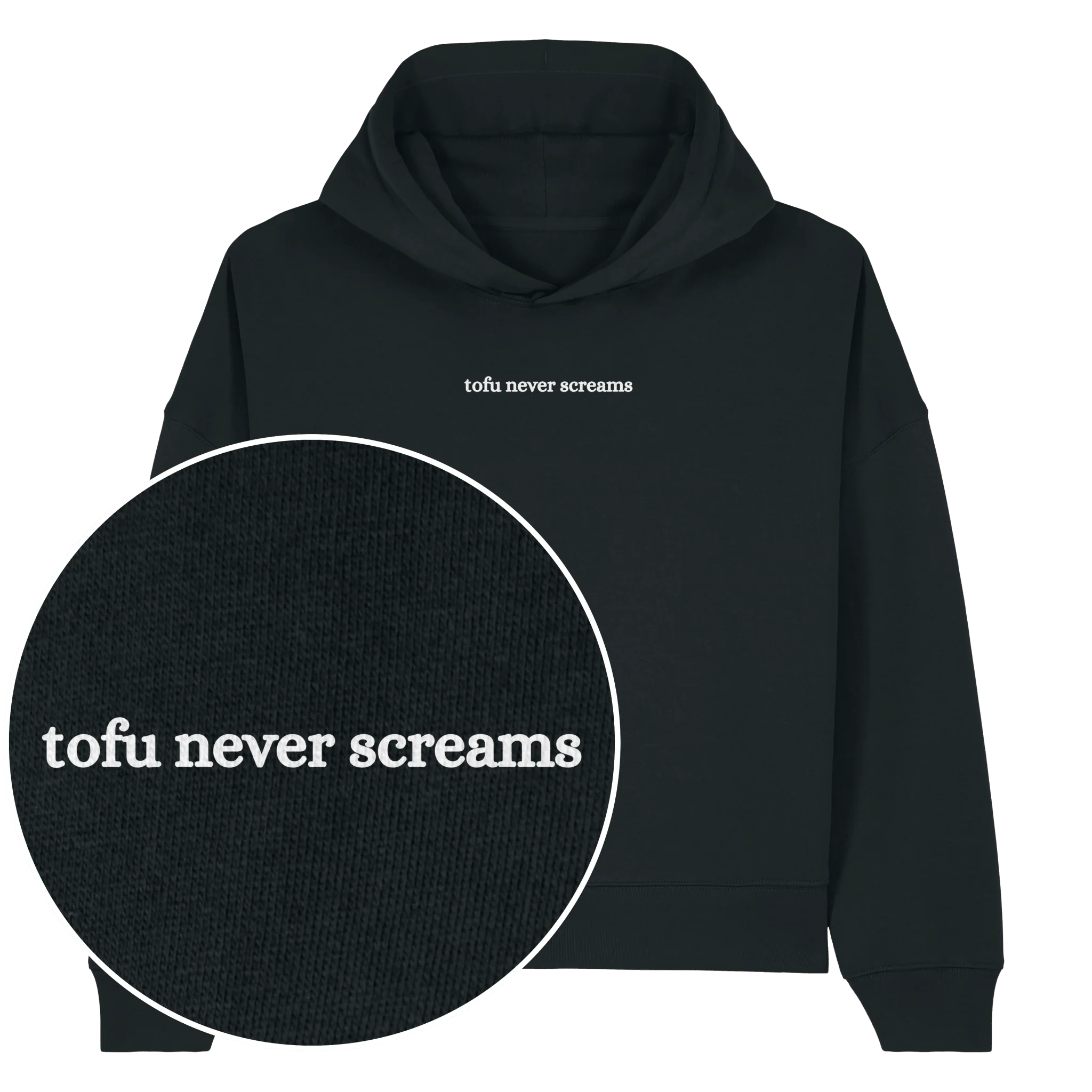 Tofu Never Screams Women's Hoodie - Image 2