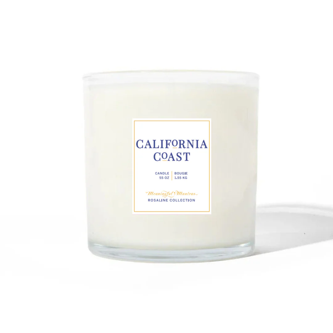 Tranquility California Coast Natural Candle 55oz Rosaline Collection - Image 2