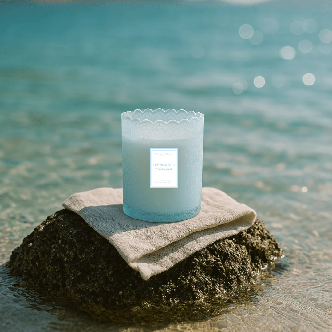 Tranquility California Coast Natural Candle 8oz Kaia Collection - Image 2