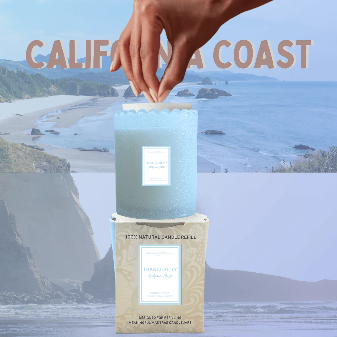Tranquility California Coast Natural Candle 8oz Kaia Collection - Image 3