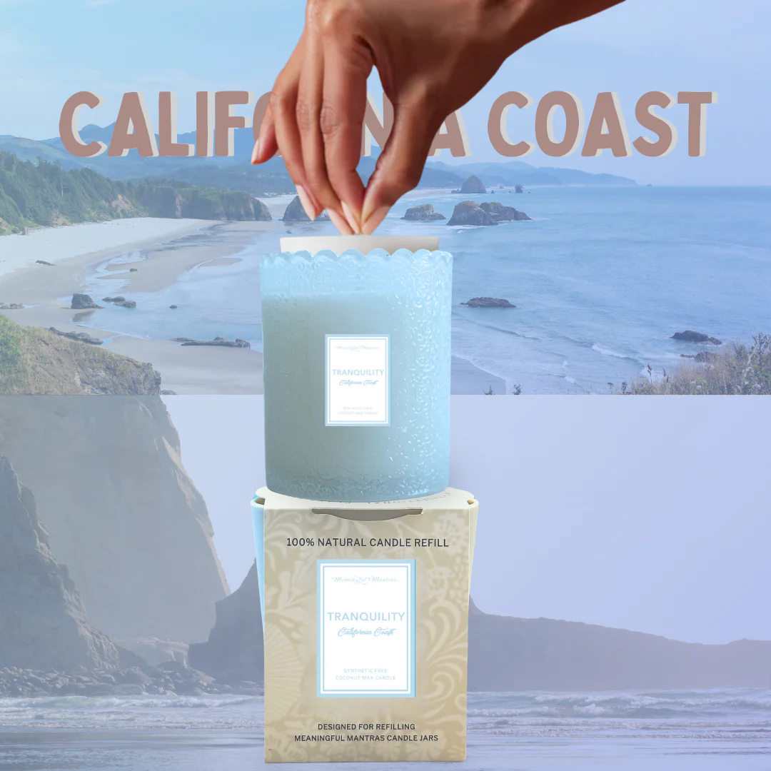 Tranquility California Coast Natural Candle 8oz Kaia Collection Refill - Image 2