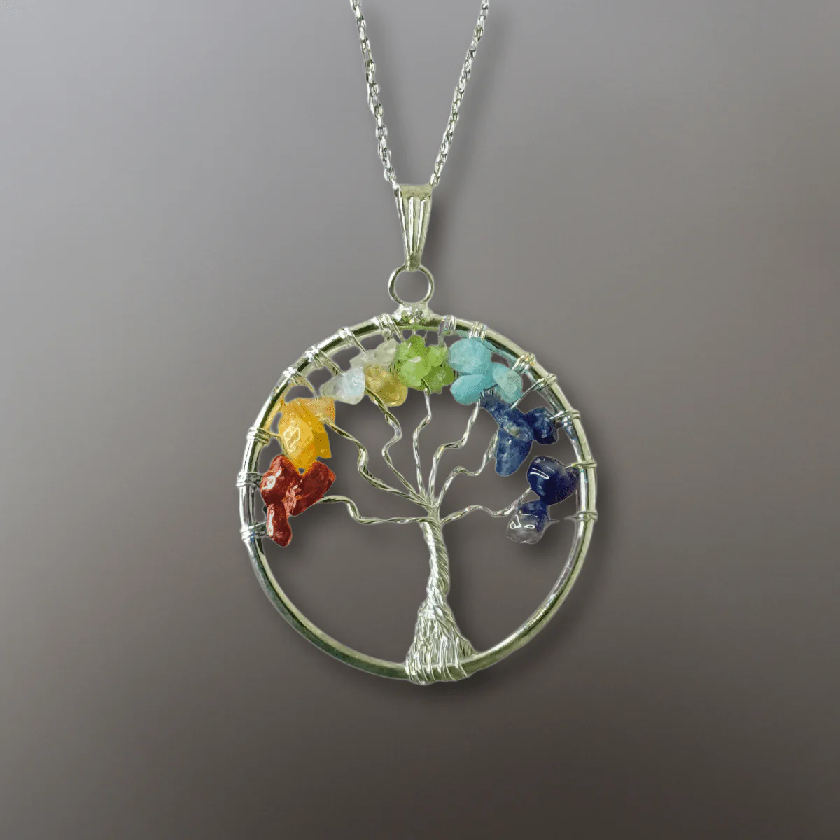 Tree of Life Gemstone Necklace - Image 3