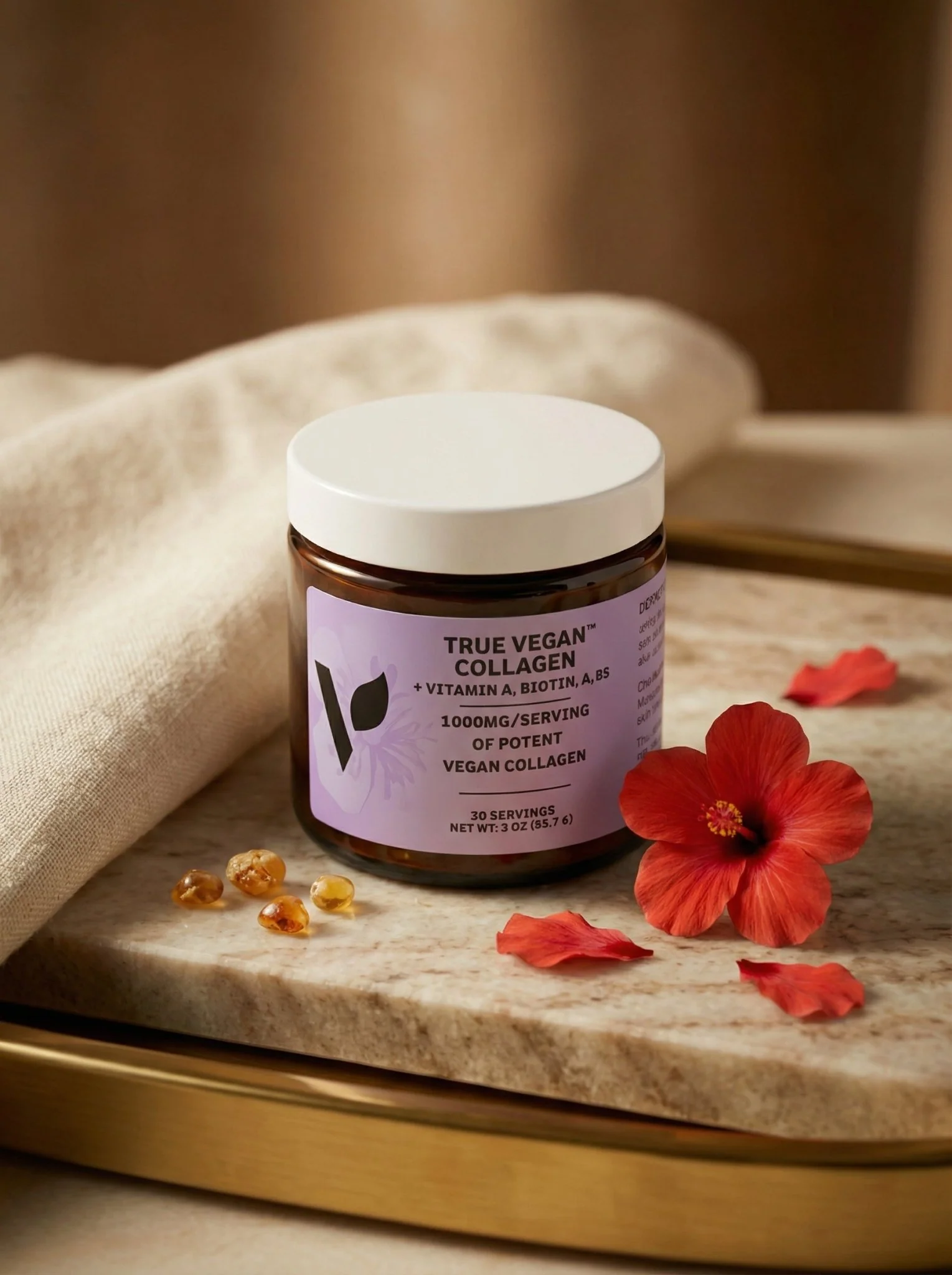 True Vegan Collagen + Vitamin A, Biotin & B5 - Powder - Image 12