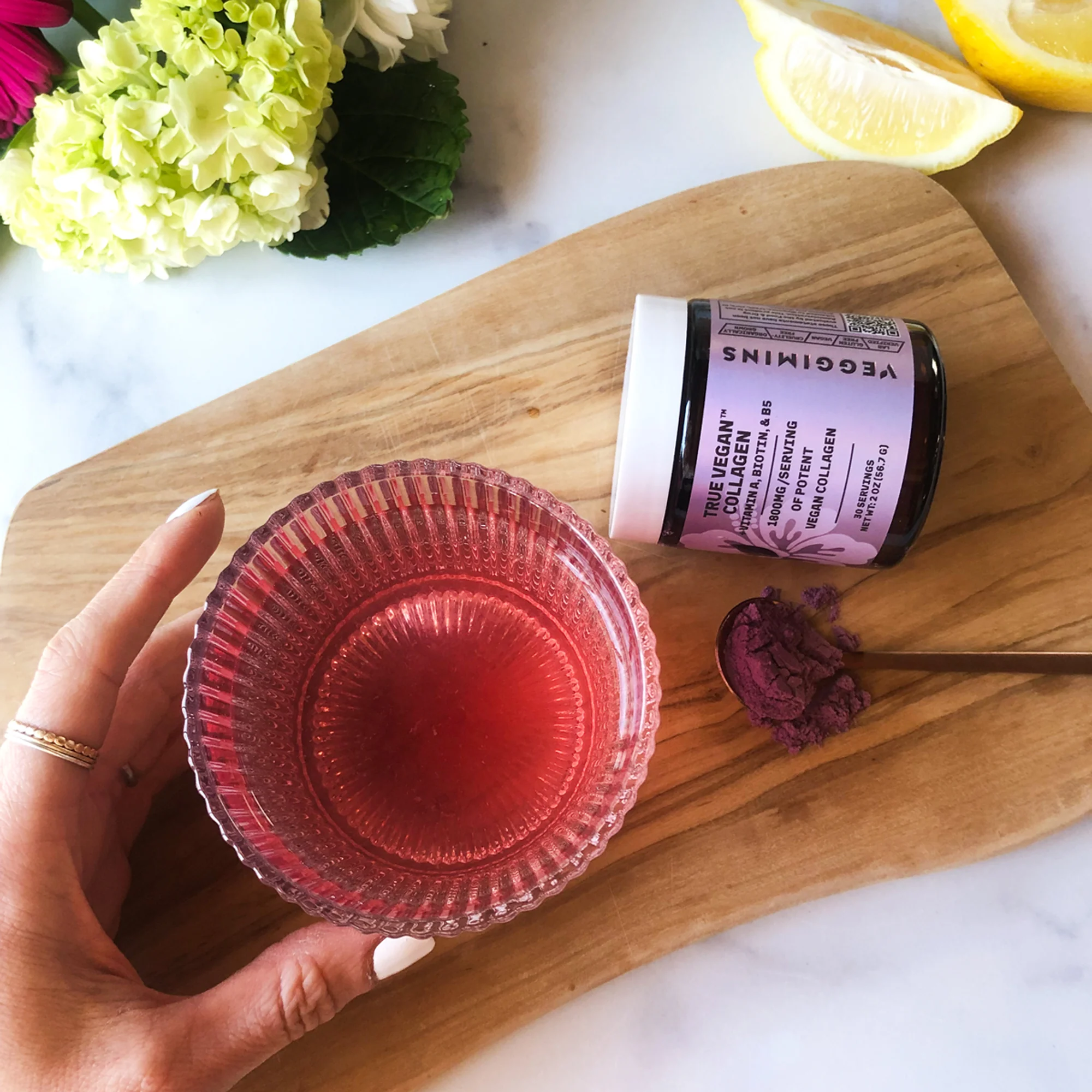 True Vegan Collagen + Vitamin A, Biotin & B5 - Powder - Image 4