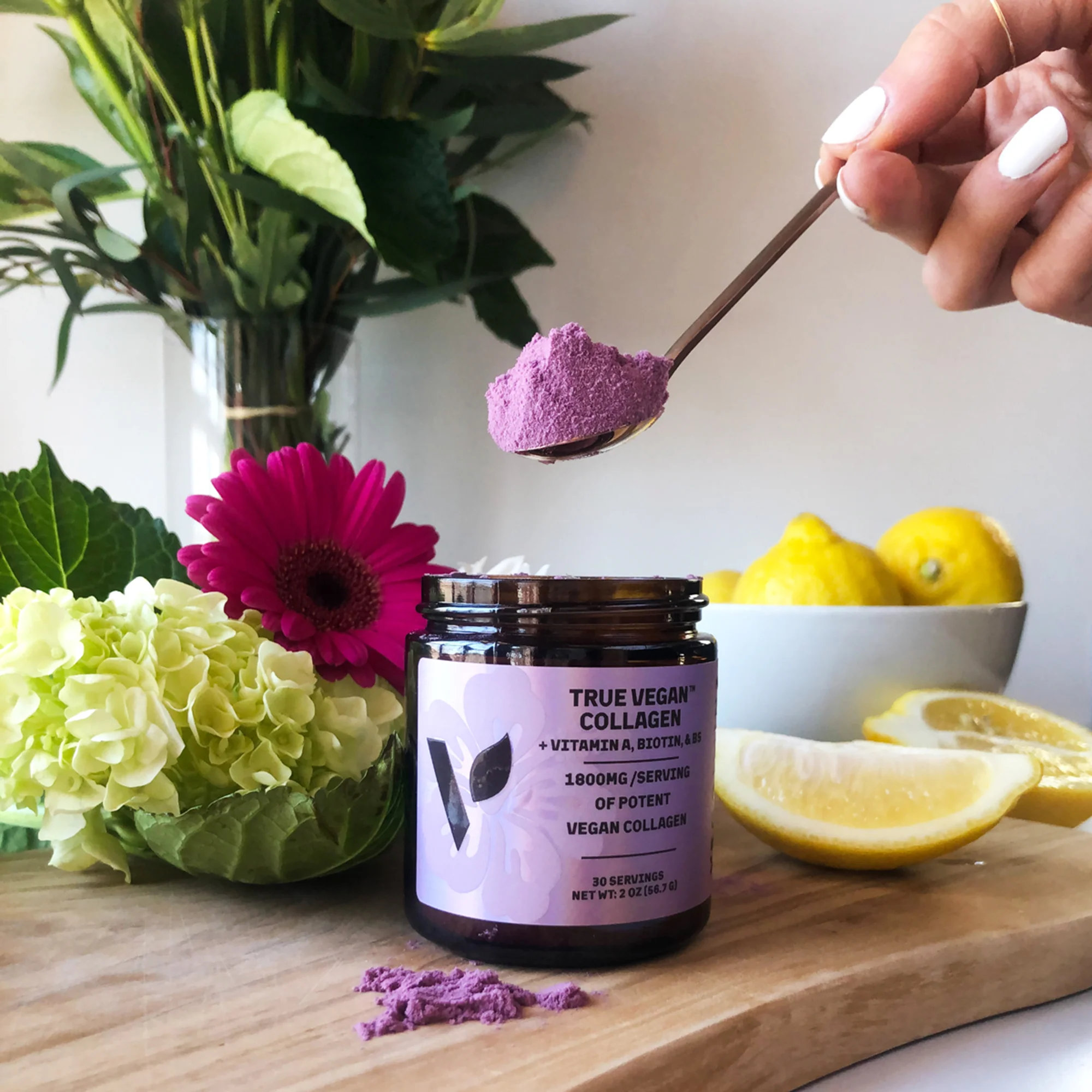 True Vegan Collagen + Vitamin A, Biotin & B5 - Powder - Image 6