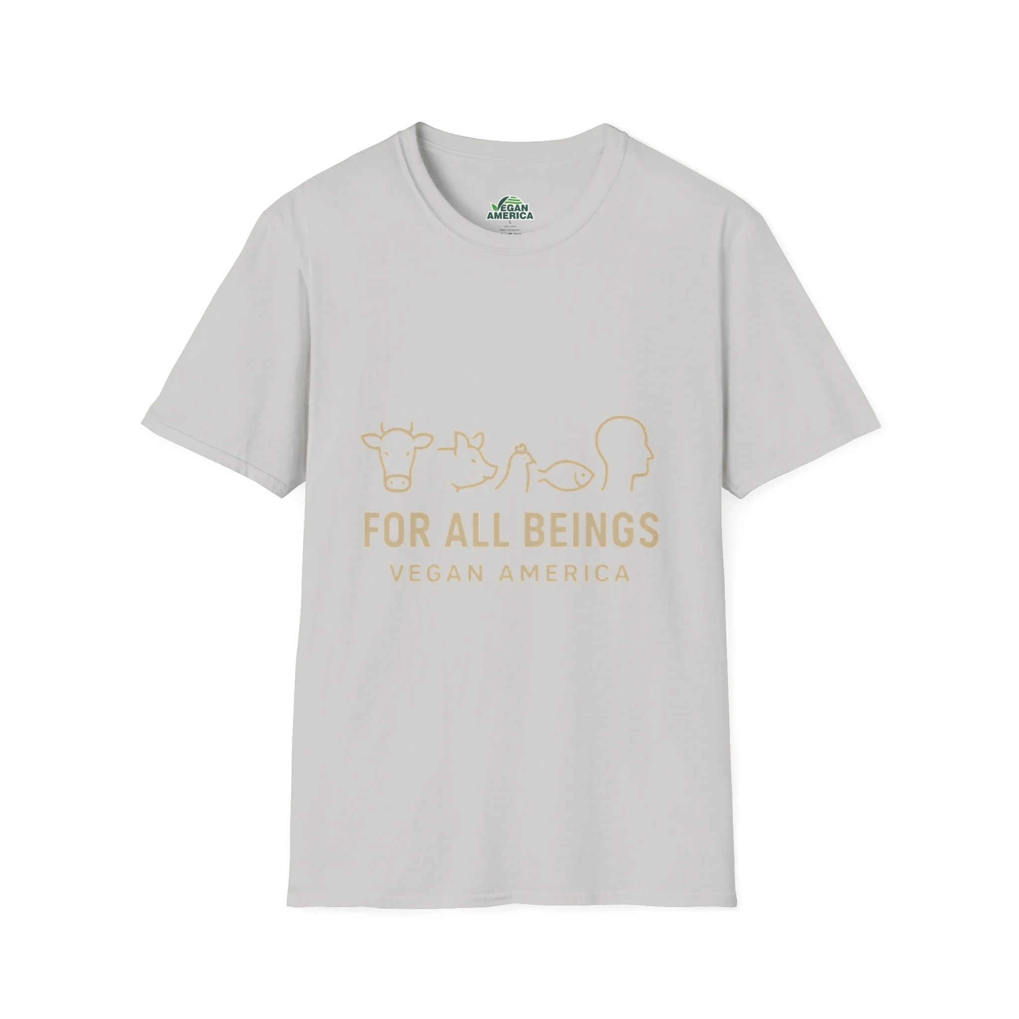 Unisex Vegan America T-Shirt, Eco-Friendly Apparel, Plant-Based Lifestyle Shirt, Perfect Gift for Vegans, Animal Rights Awareness Wear - Image 3