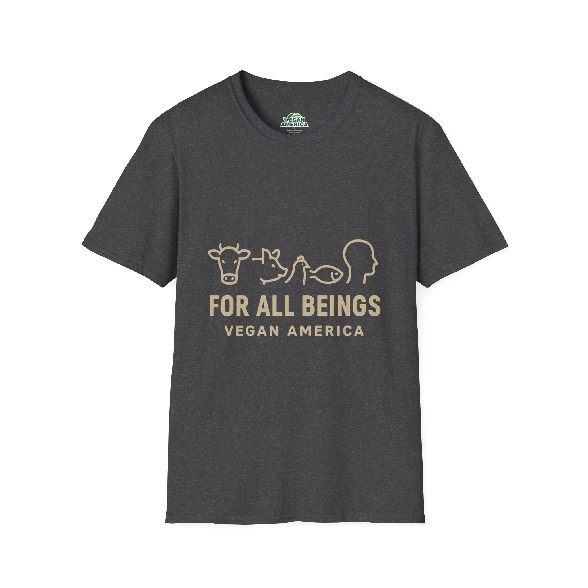 Unisex Vegan America T-Shirt, Eco-Friendly Apparel, Plant-Based Lifestyle Shirt, Perfect Gift for Vegans, Animal Rights Awareness Wear - Image 7
