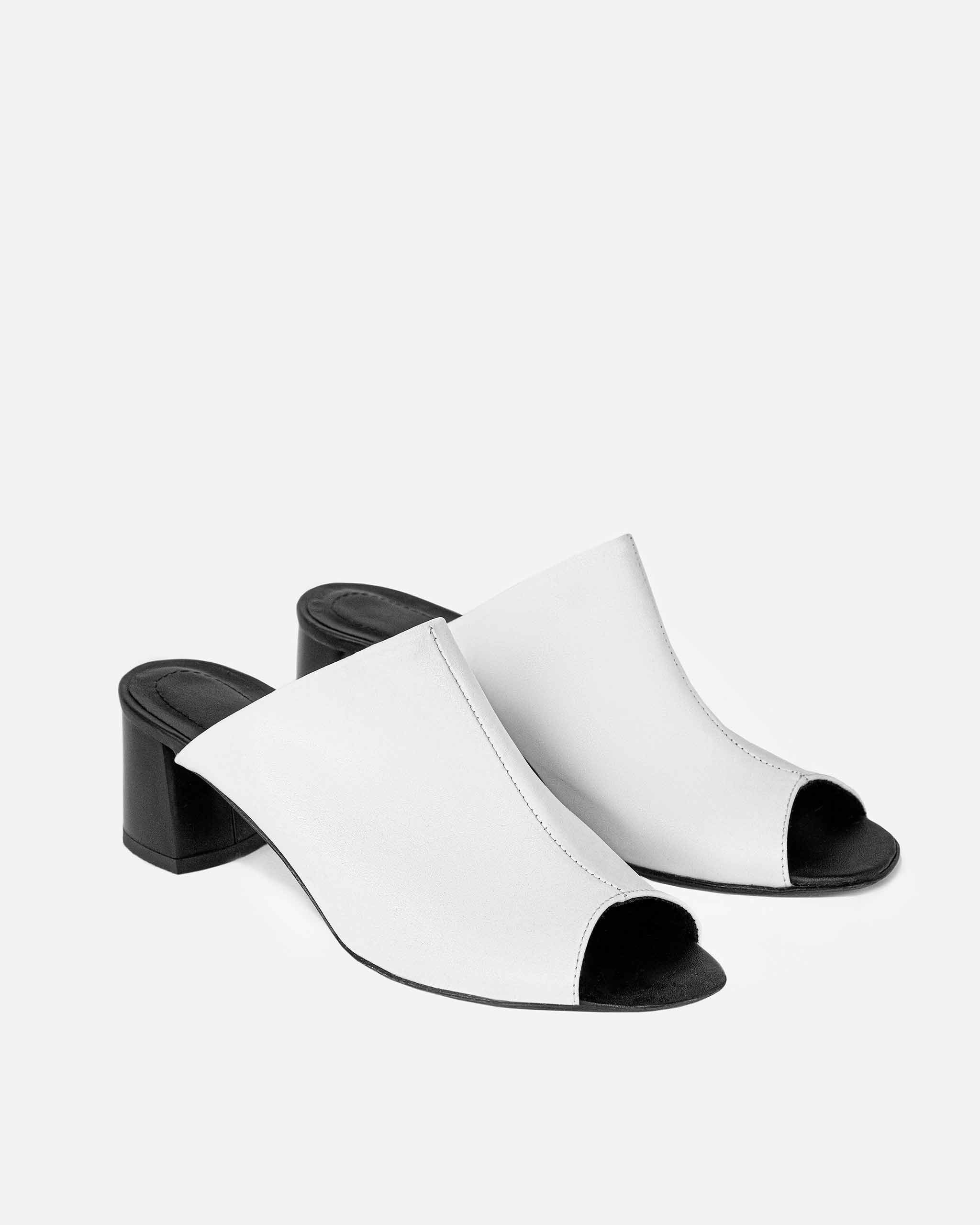 Uptown White Nopal cactus leather sandals - Image 2