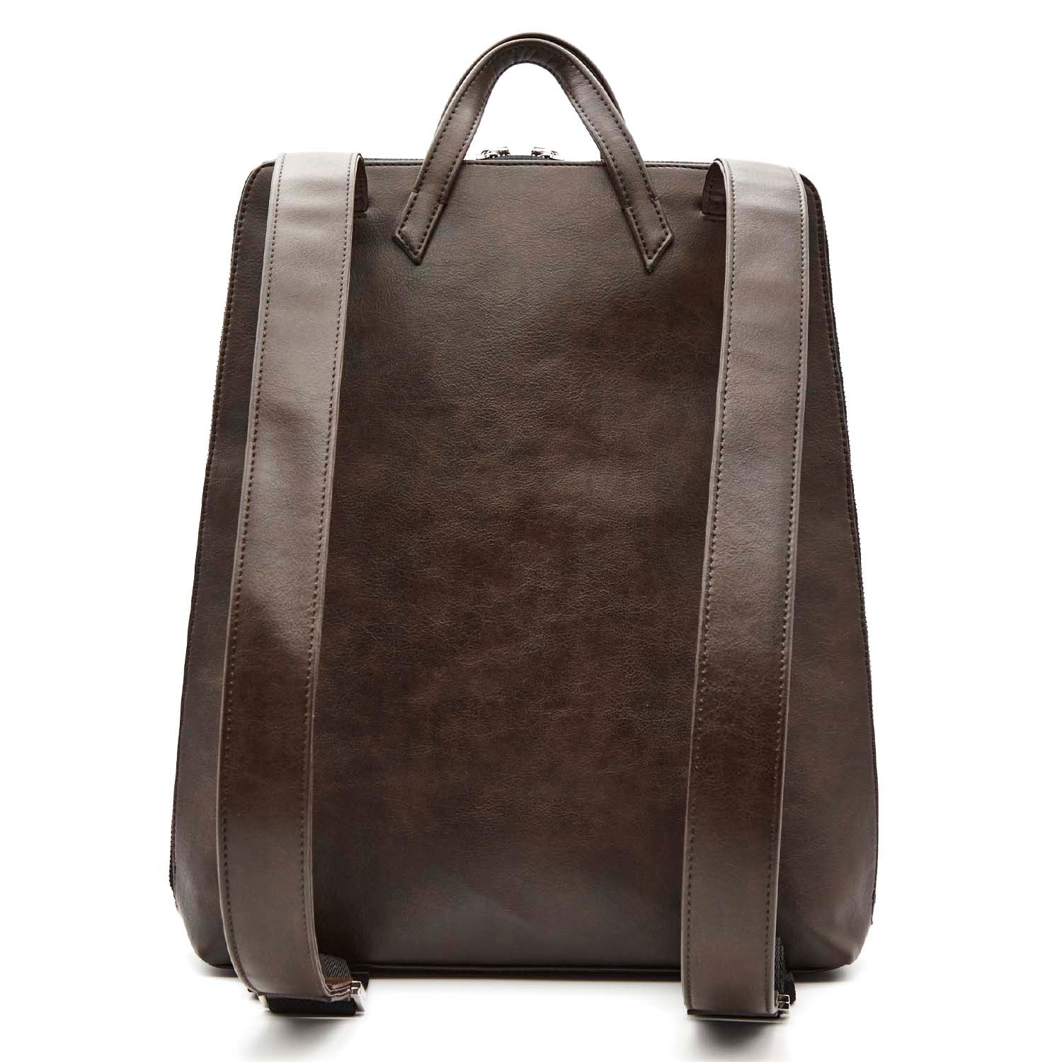 Urban laptop backpack - Brown - Image 5